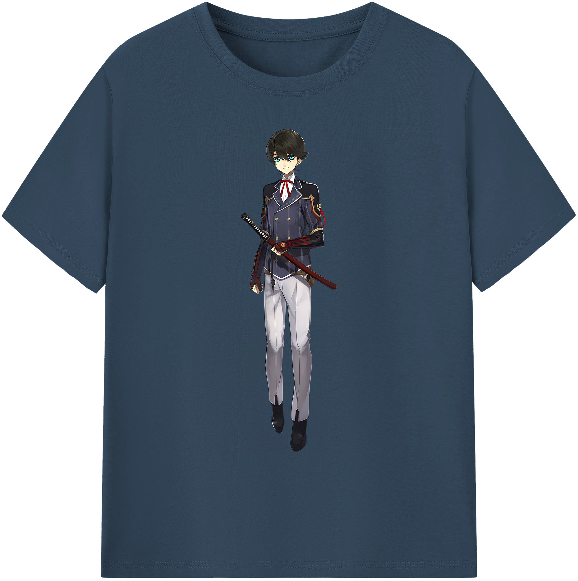（画像用） 刀剣乱舞 Touken Ranbu 綿100％ メンズ半袖Tシャツ｜肌触りやわらか＆通気性