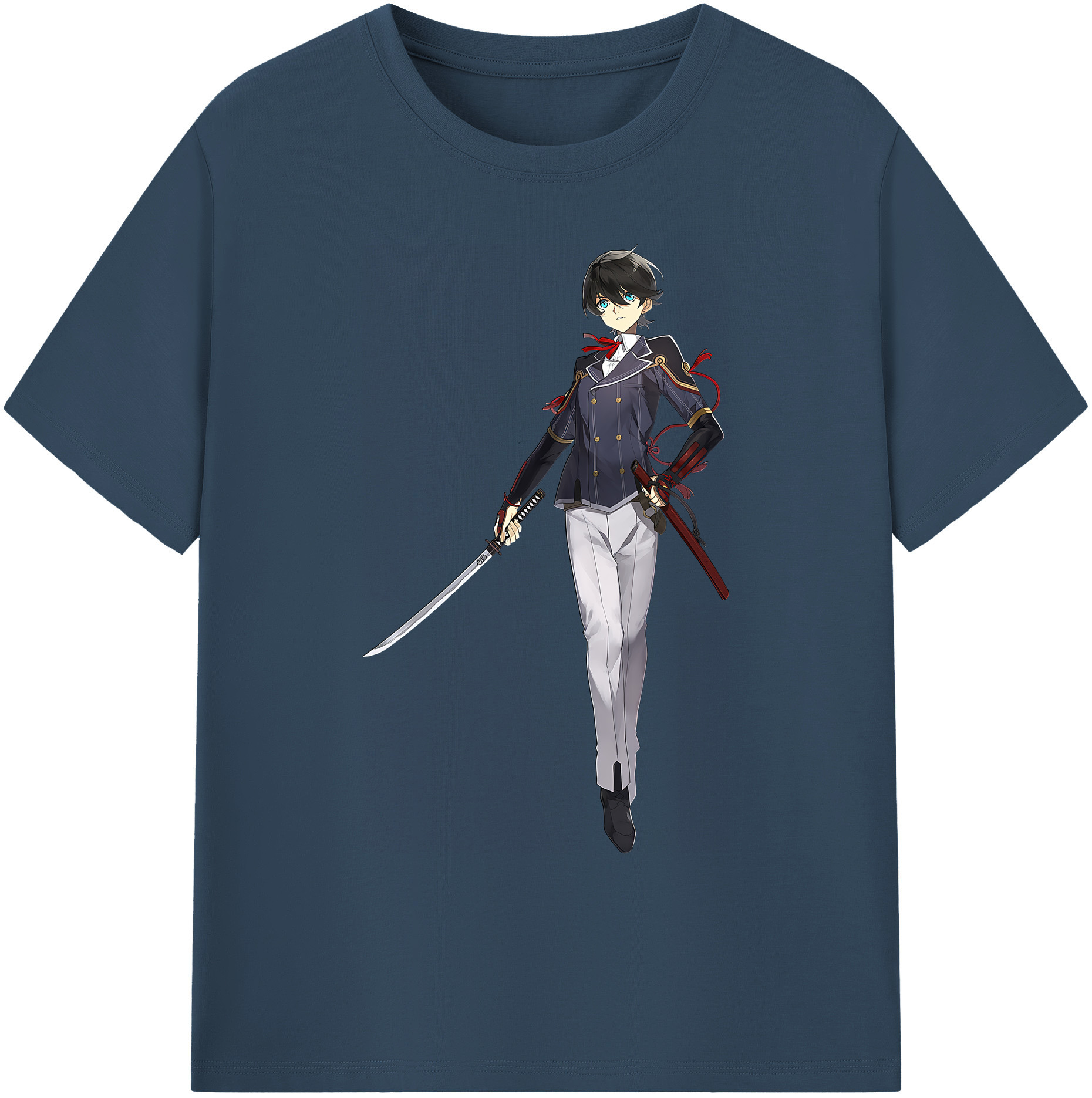（画像用） 刀剣乱舞 Touken Ranbu 綿100％ メンズ半袖Tシャツ｜肌触りやわらか＆通気性