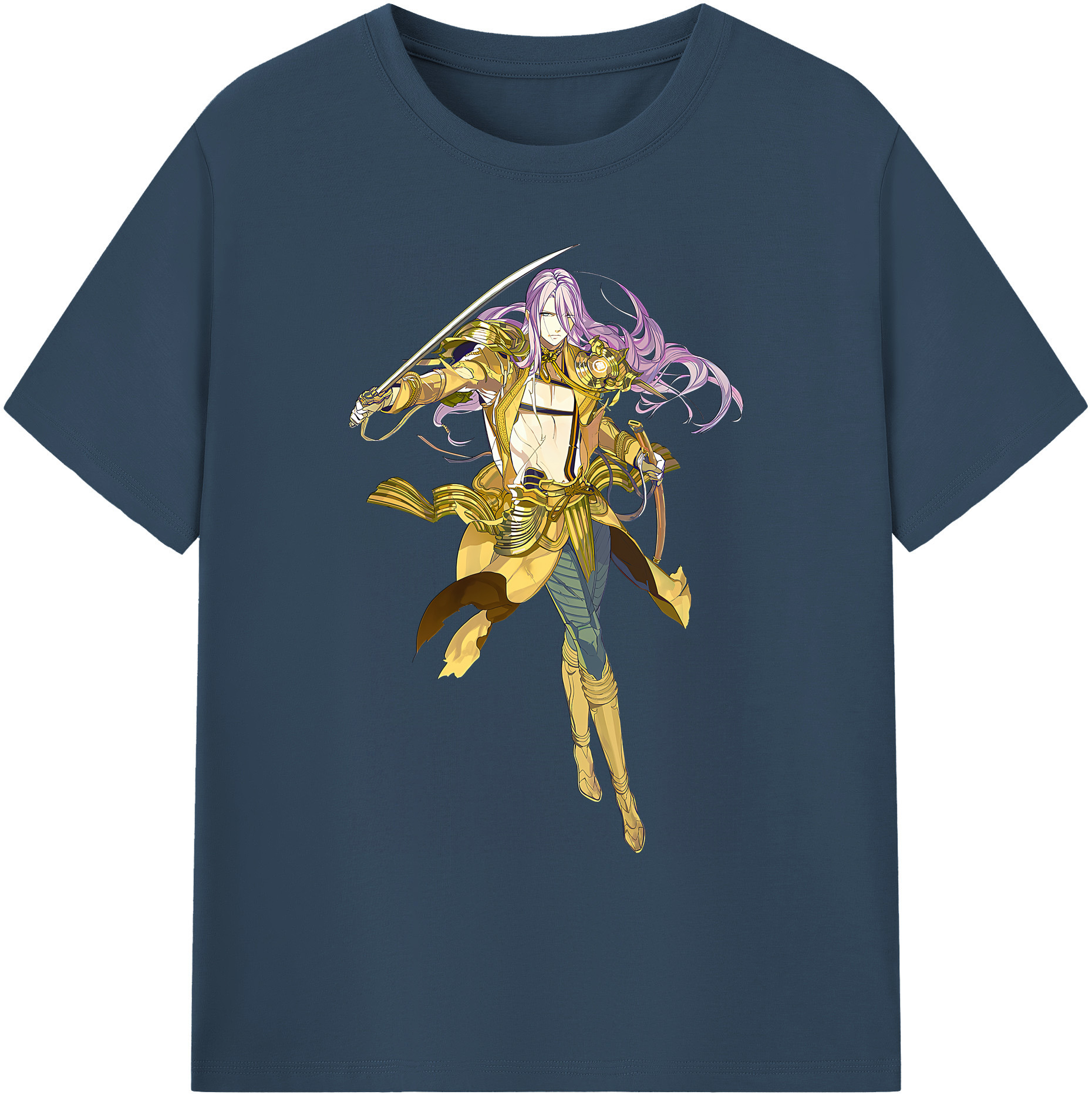 （画像用） 刀剣乱舞 Touken Ranbu 綿100％ メンズ半袖Tシャツ｜肌触りやわらか＆通気性