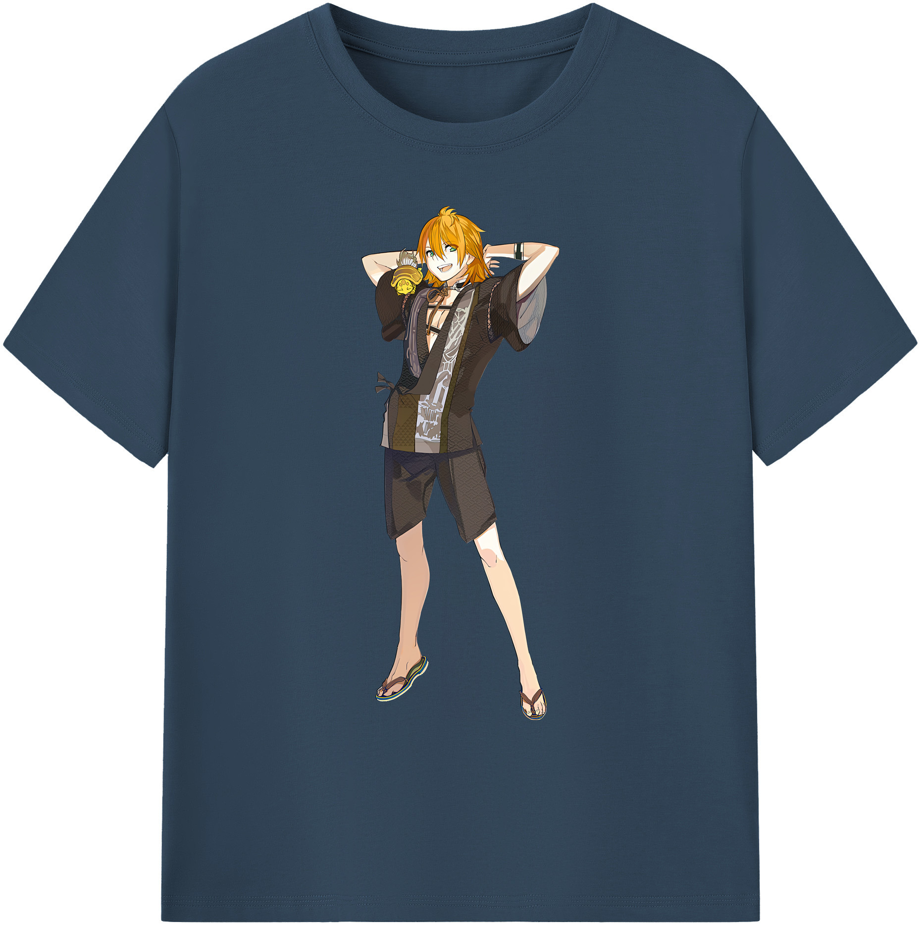 （画像用） 刀剣乱舞 Touken Ranbu 綿100％ メンズ半袖Tシャツ｜肌触りやわらか＆通気性
