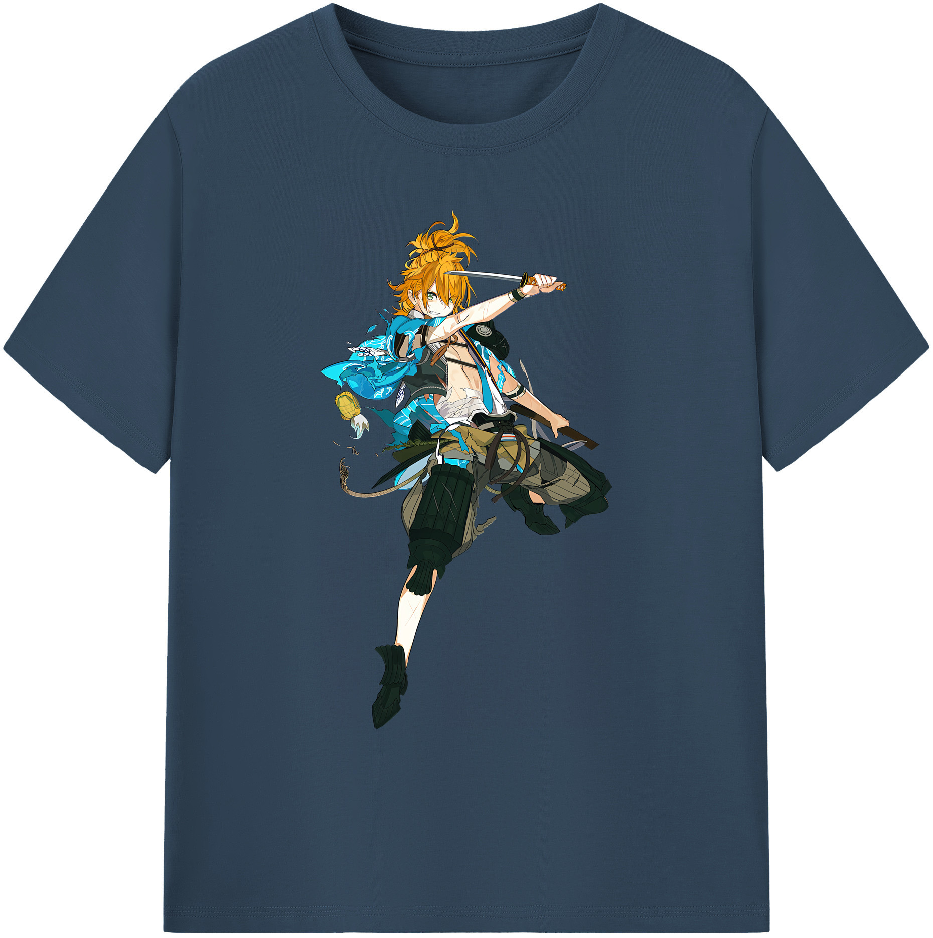 （画像用） 刀剣乱舞 Touken Ranbu 綿100％ メンズ半袖Tシャツ｜肌触りやわらか＆通気性