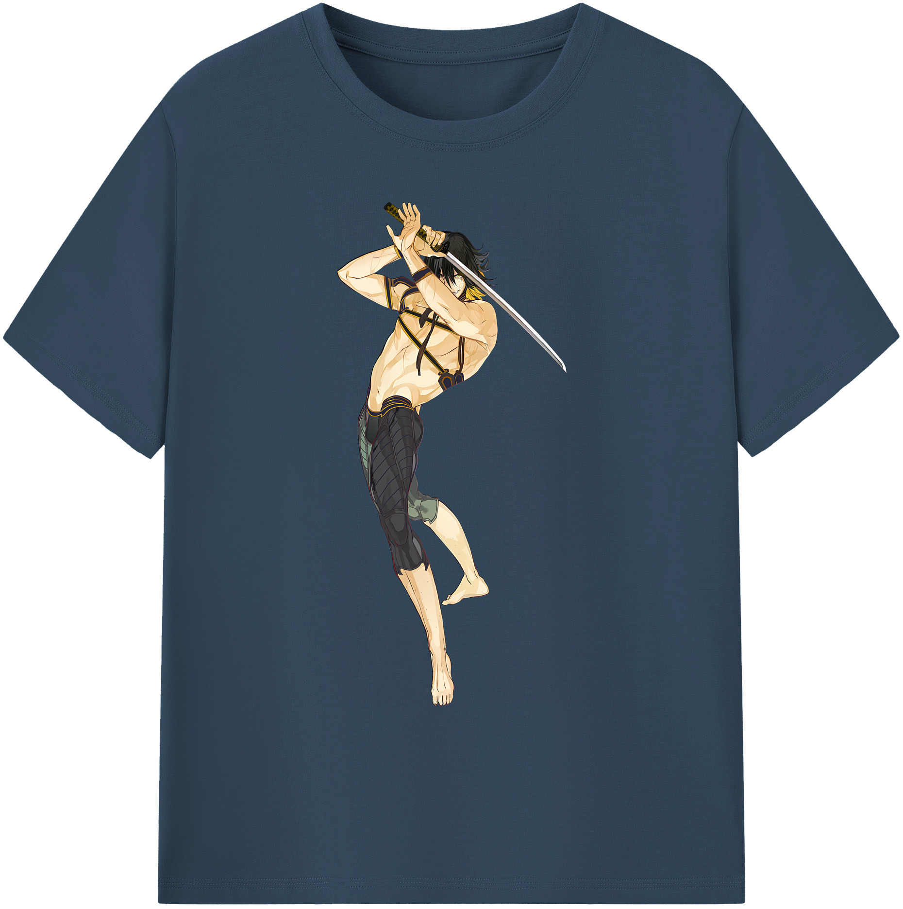 （画像用） 刀剣乱舞 Touken Ranbu 綿100％ メンズ半袖Tシャツ｜肌触りやわらか＆通気性