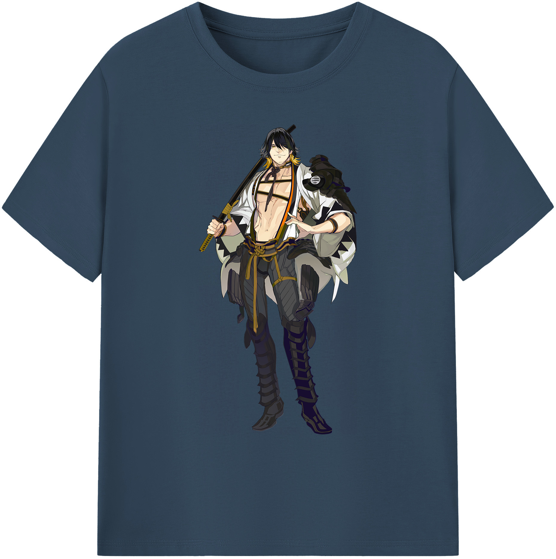 （画像用） 刀剣乱舞 Touken Ranbu 綿100％ メンズ半袖Tシャツ｜肌触りやわらか＆通気性