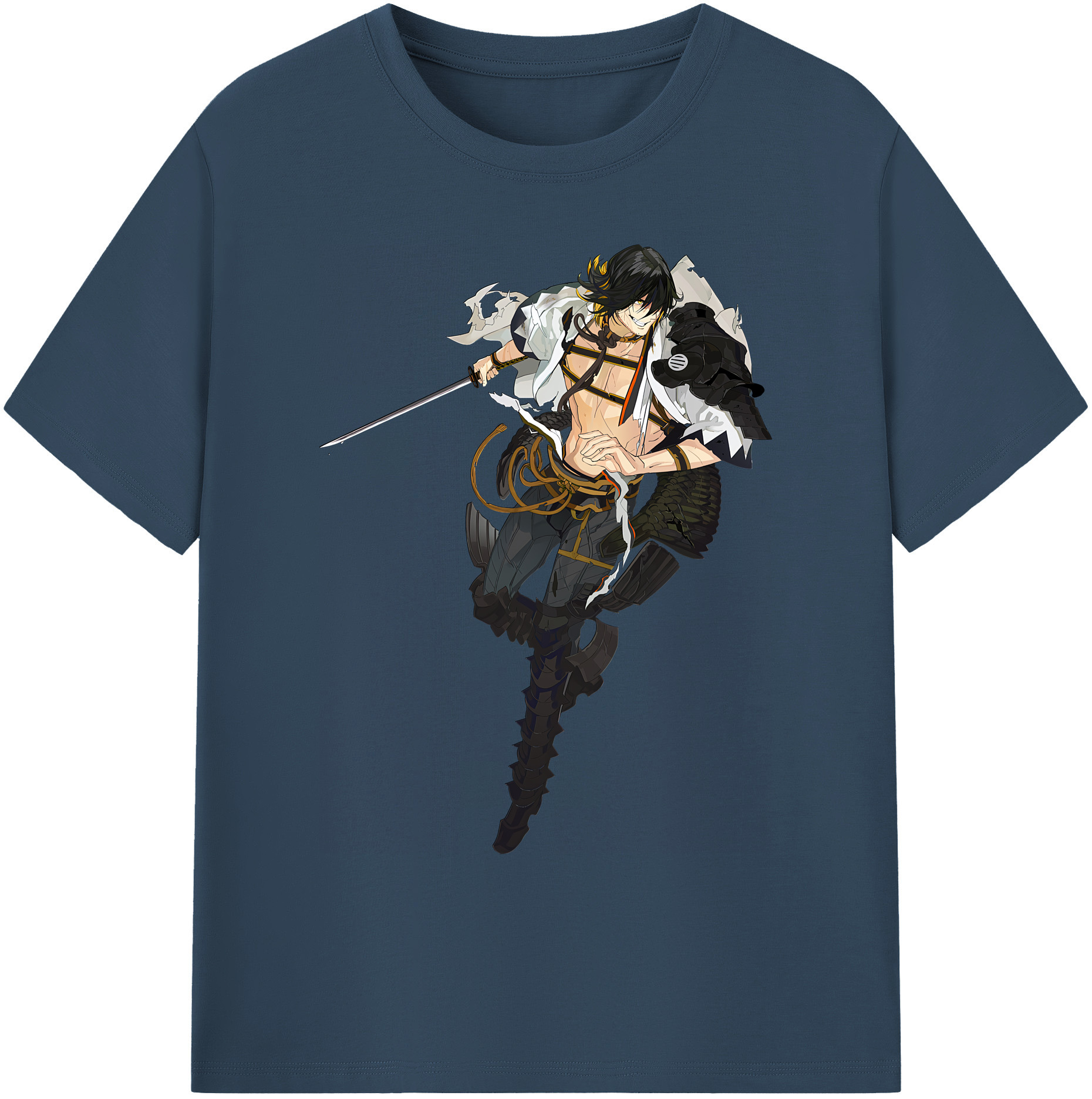 （画像用） 刀剣乱舞 Touken Ranbu 綿100％ メンズ半袖Tシャツ｜肌触りやわらか＆通気性