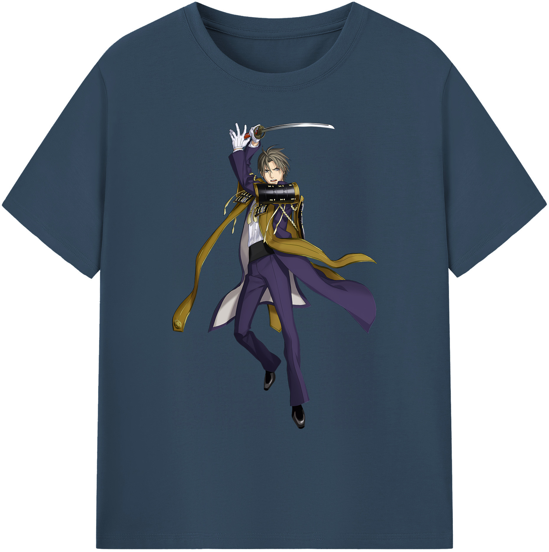 （画像用） 刀剣乱舞 Touken Ranbu 綿100％ メンズ半袖Tシャツ｜肌触りやわらか＆通気性