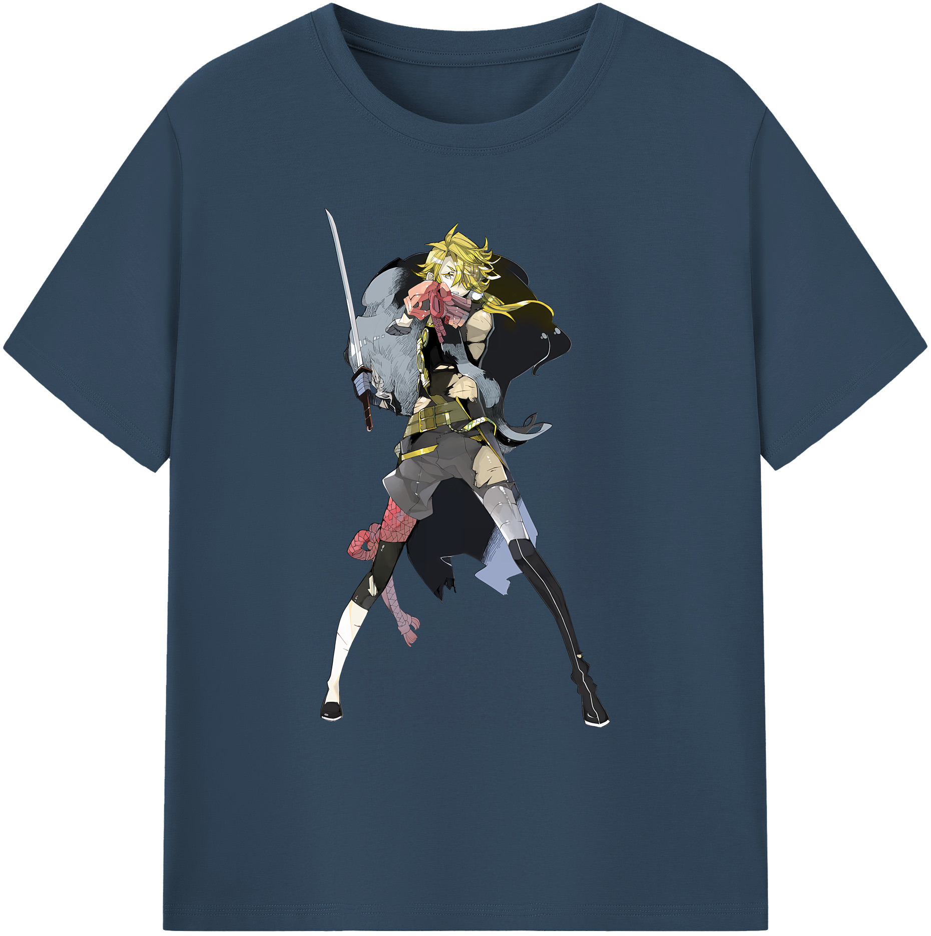（画像用） 刀剣乱舞 Touken Ranbu 綿100％ メンズ半袖Tシャツ｜肌触りやわらか＆通気性
