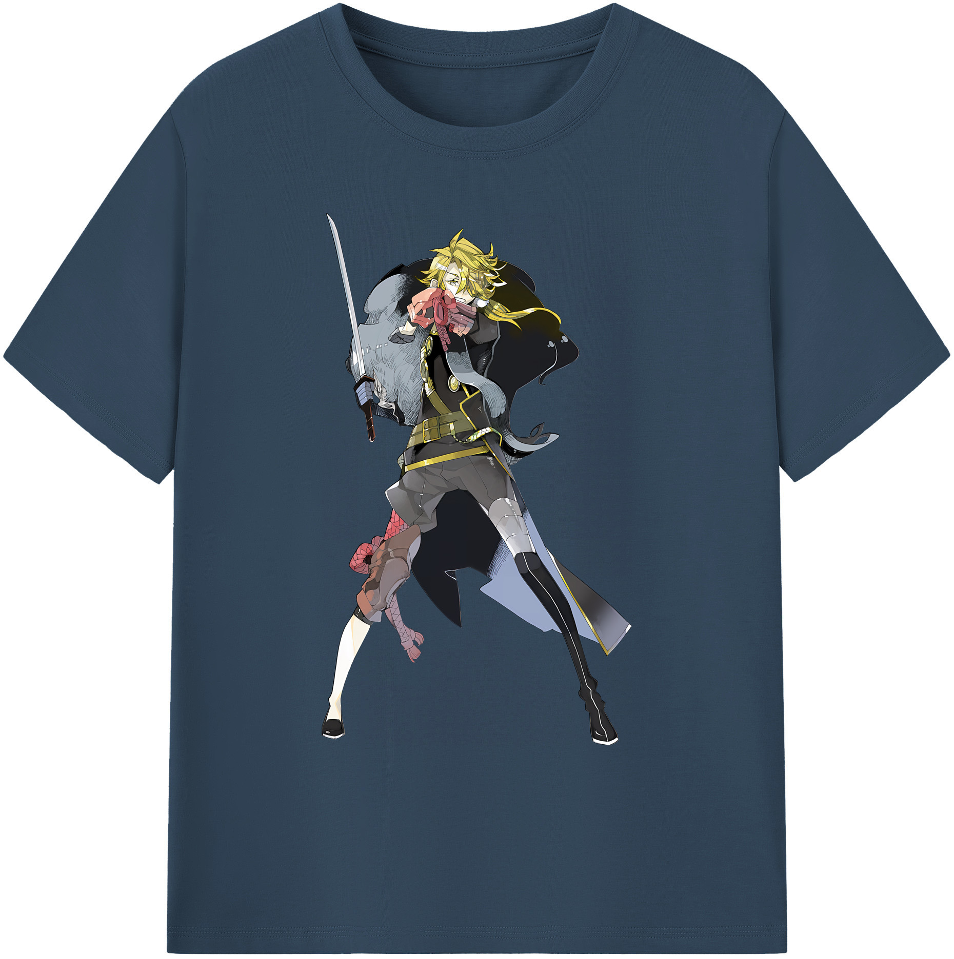 （画像用） 刀剣乱舞 Touken Ranbu 綿100％ メンズ半袖Tシャツ｜肌触りやわらか＆通気性