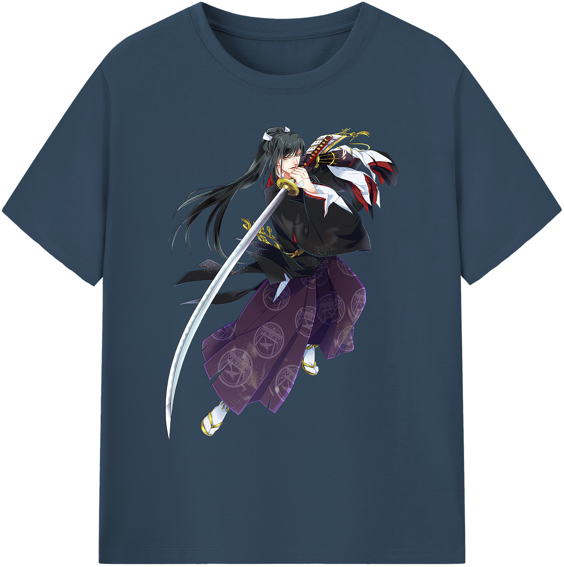 （画像用） 刀剣乱舞 Touken Ranbu 綿100％ メンズ半袖Tシャツ｜肌触りやわらか＆通気性