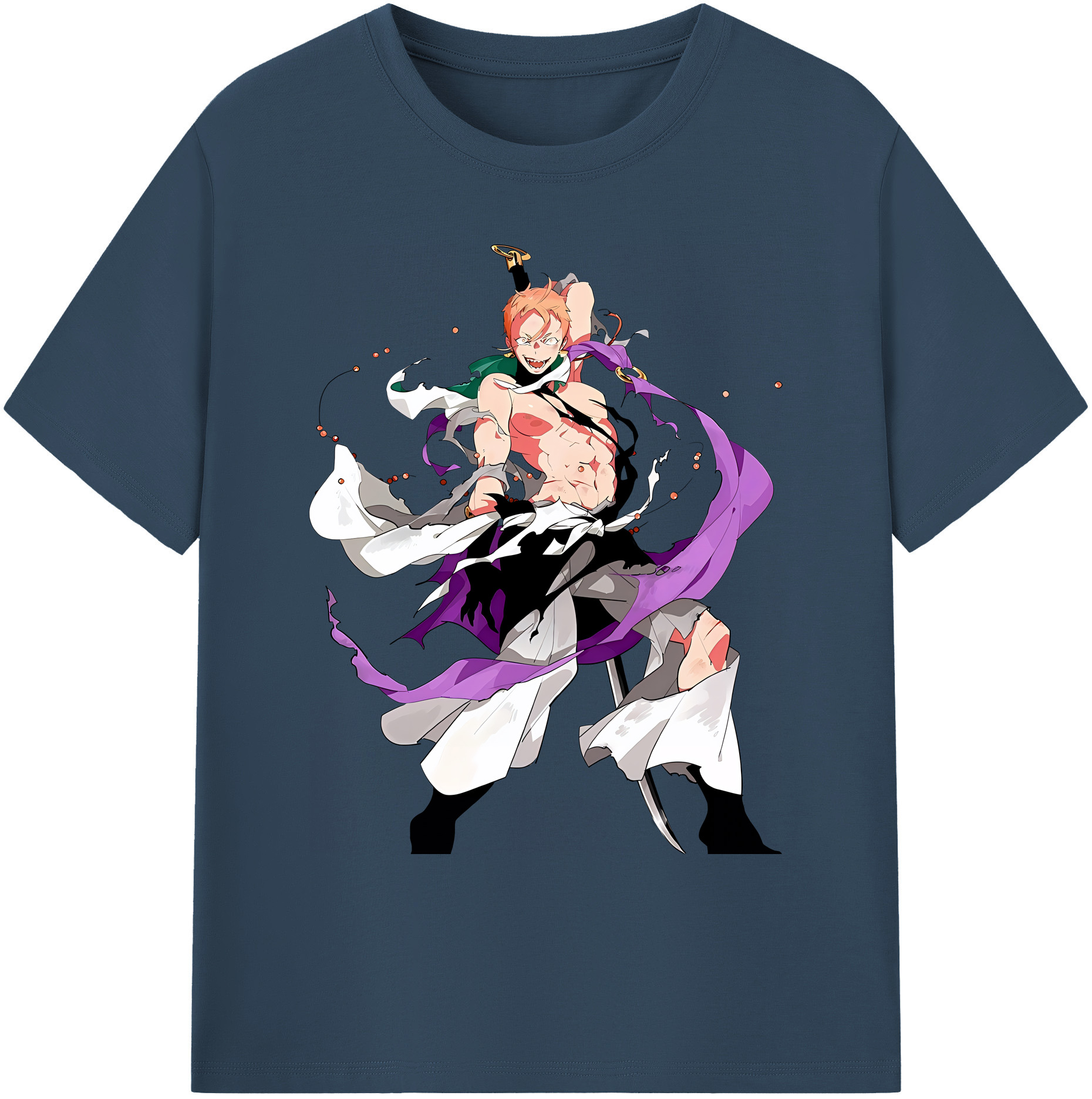 （画像用） 刀剣乱舞 Touken Ranbu 綿100％ メンズ半袖Tシャツ｜肌触りやわらか＆通気性