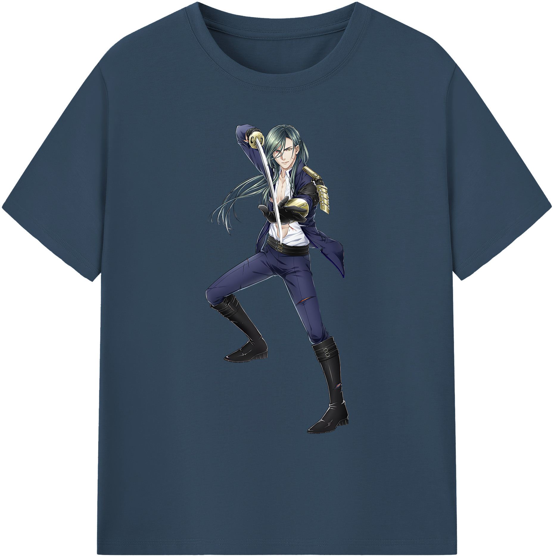 （画像用） 刀剣乱舞 Touken Ranbu 綿100％ メンズ半袖Tシャツ｜肌触りやわらか＆通気性