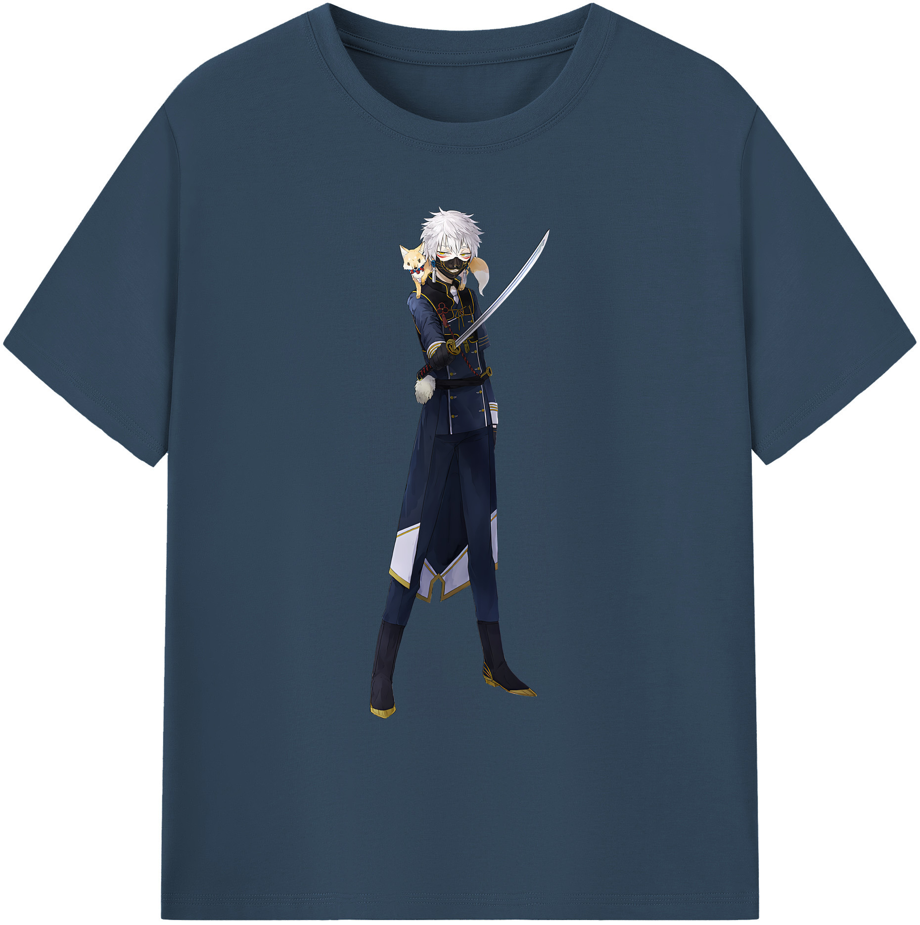 （画像用） 刀剣乱舞 Touken Ranbu 綿100％ メンズ半袖Tシャツ｜肌触りやわらか＆通気性