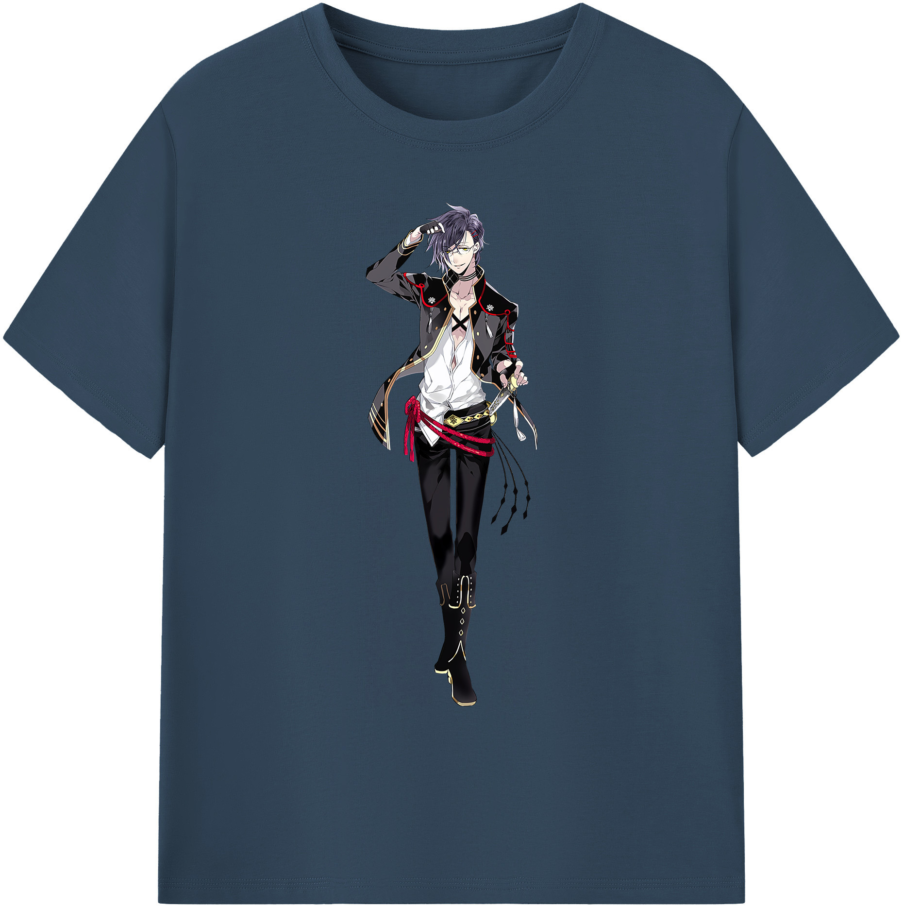 （画像用） 刀剣乱舞 Touken Ranbu 綿100％ メンズ半袖Tシャツ｜肌触りやわらか＆通気性