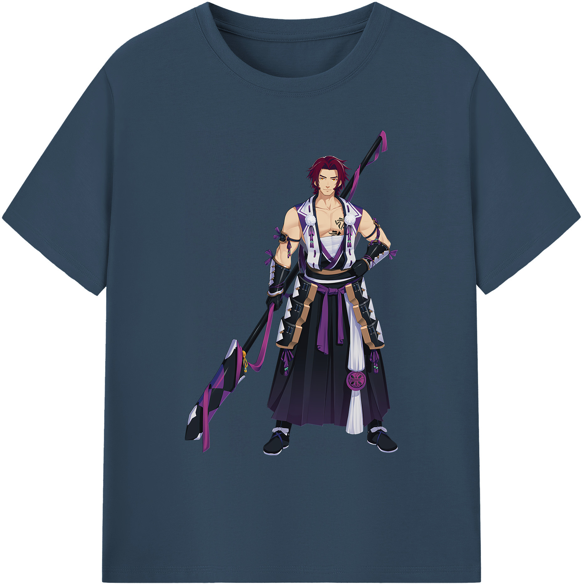 （画像用） 刀剣乱舞 Touken Ranbu 綿100％ メンズ半袖Tシャツ｜肌触りやわらか＆通気性