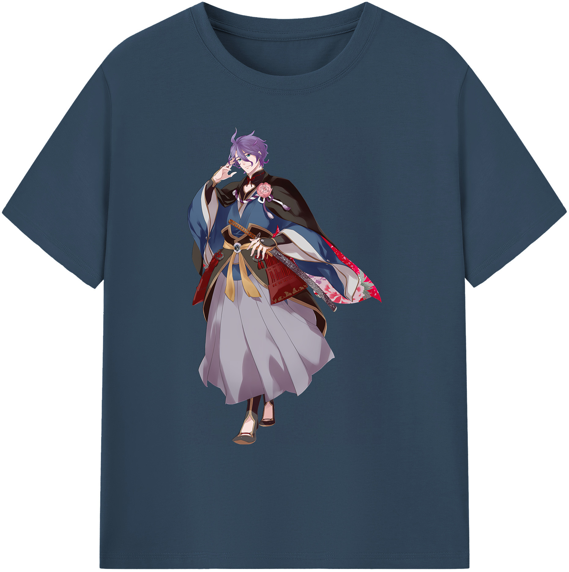 （画像用） 刀剣乱舞 Touken Ranbu 綿100％ メンズ半袖Tシャツ｜肌触りやわらか＆通気性