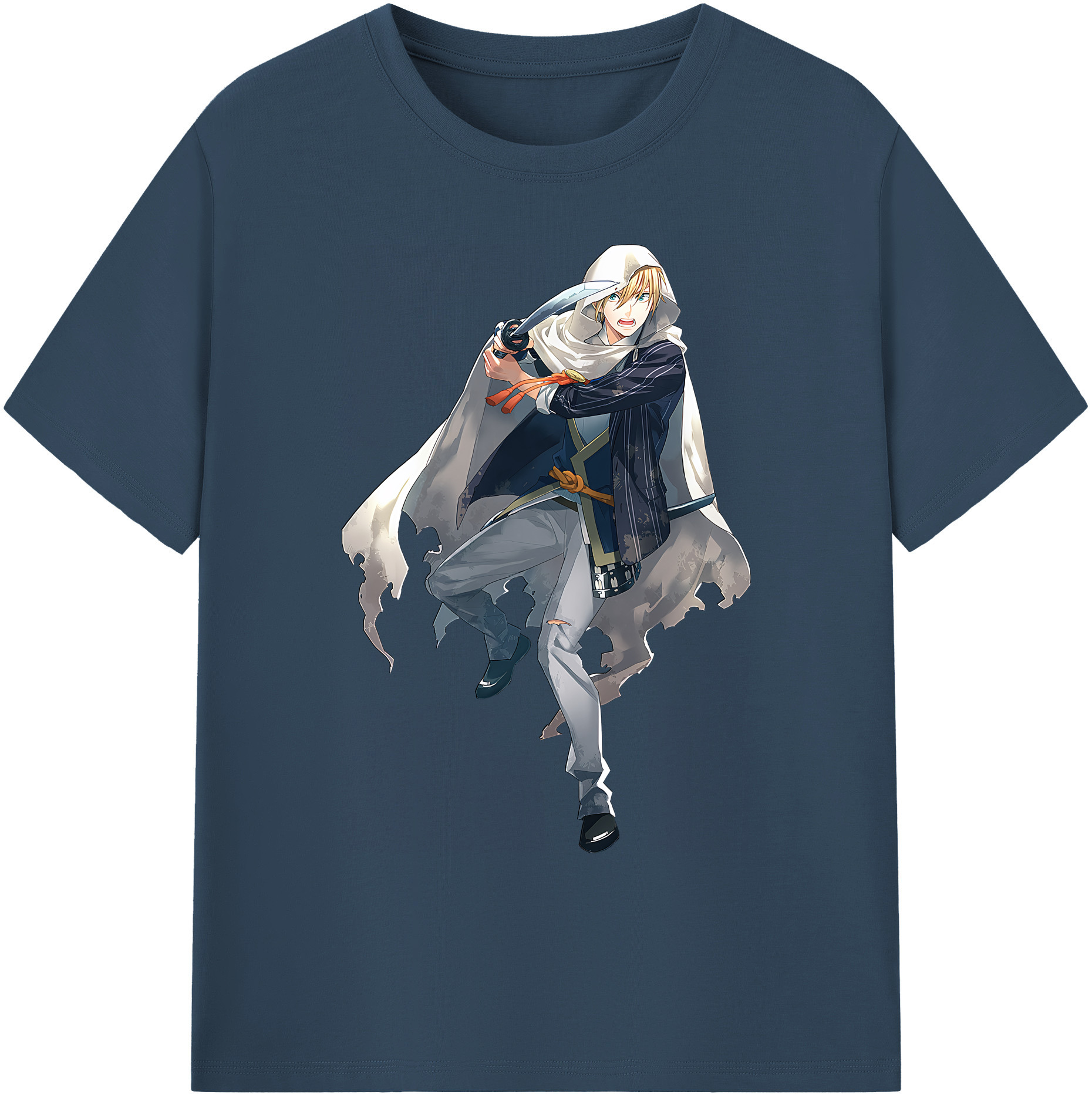 （画像用） 刀剣乱舞 Touken Ranbu 綿100％ メンズ半袖Tシャツ｜肌触りやわらか＆通気性
