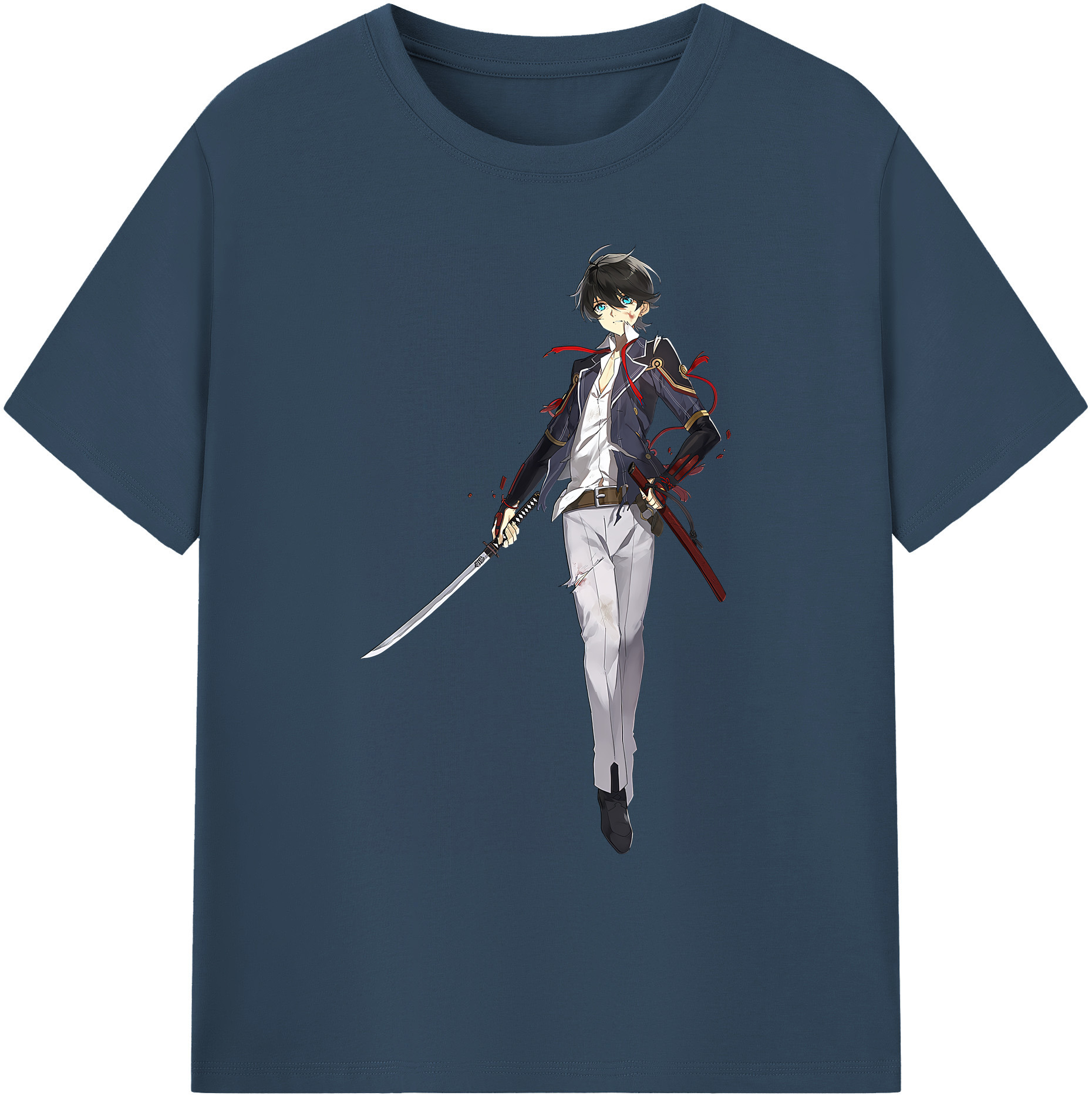 （画像用） 刀剣乱舞 Touken Ranbu 綿100％ メンズ半袖Tシャツ｜肌触りやわらか＆通気性