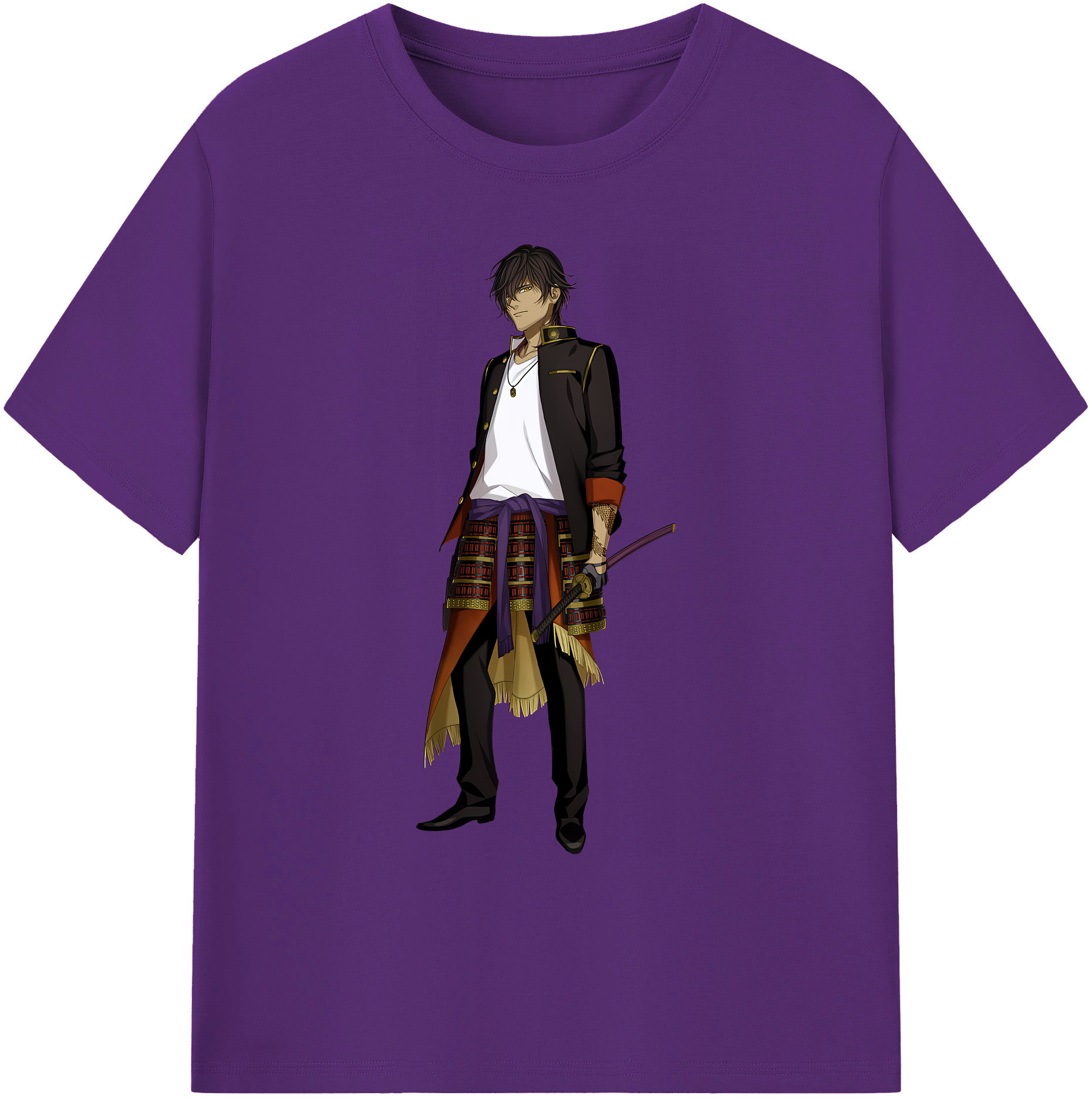 （画像用） 刀剣乱舞 Touken Ranbu 綿100％ メンズ半袖Tシャツ｜肌触りやわらか＆通気性