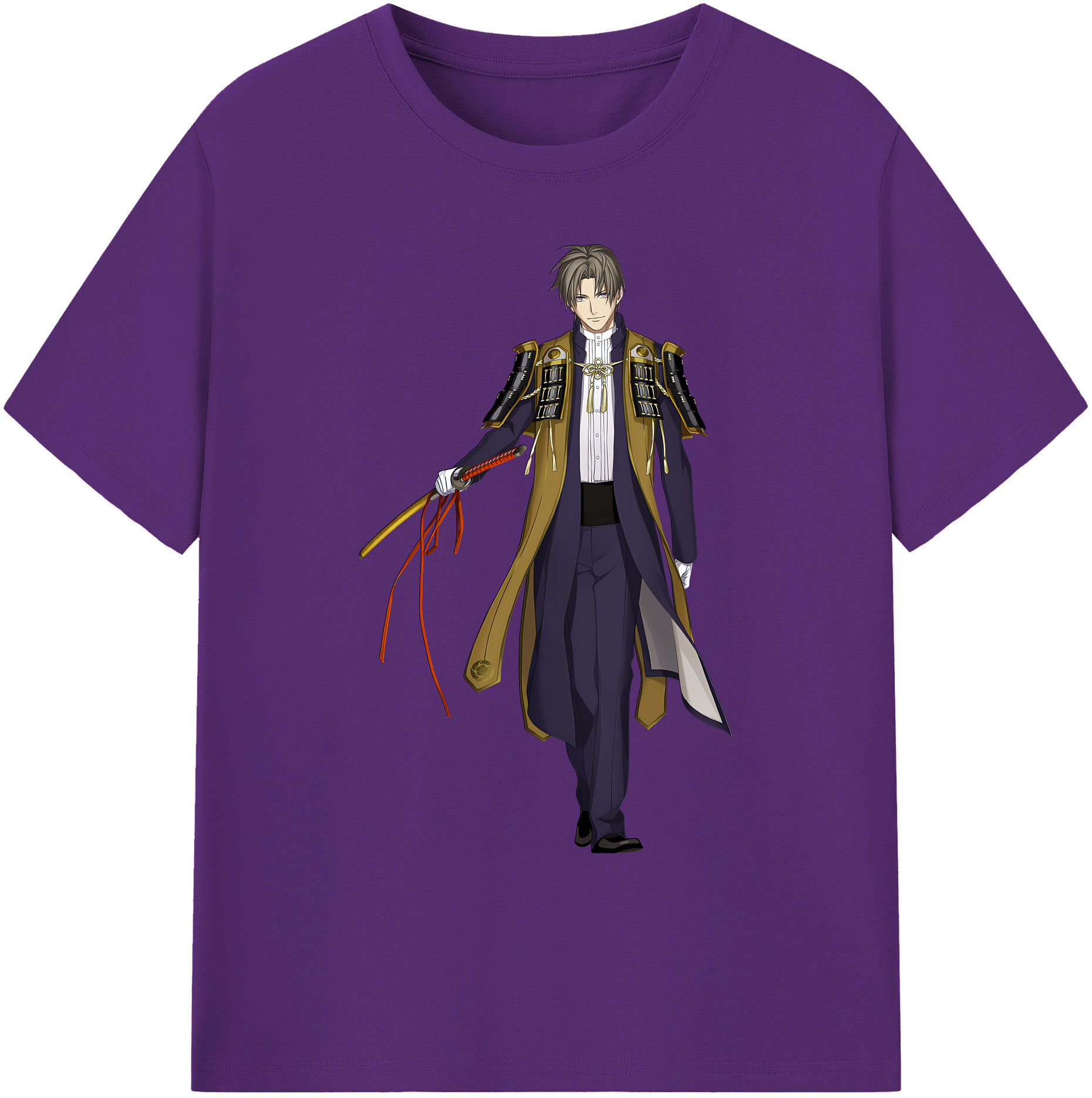 （画像用） 刀剣乱舞 Touken Ranbu 綿100％ メンズ半袖Tシャツ｜肌触りやわらか＆通気性