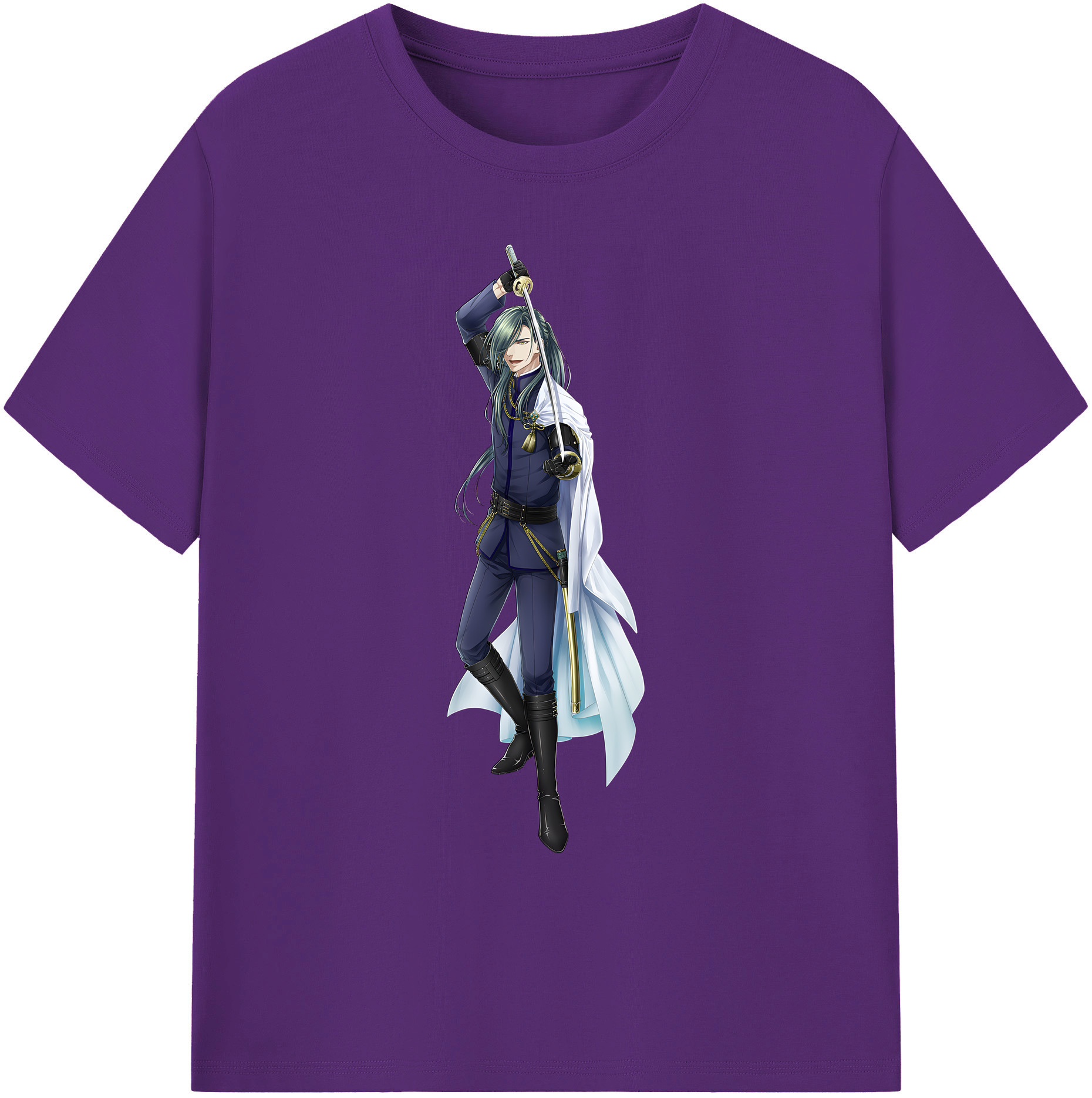 （画像用） 刀剣乱舞 Touken Ranbu 綿100％ メンズ半袖Tシャツ｜肌触りやわらか＆通気性