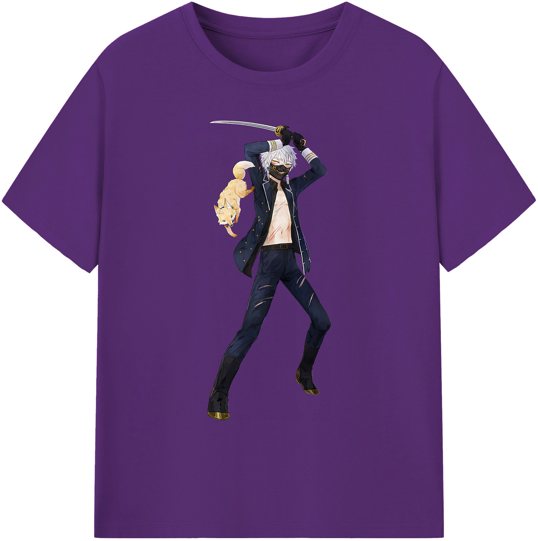 （画像用） 刀剣乱舞 Touken Ranbu 綿100％ メンズ半袖Tシャツ｜肌触りやわらか＆通気性