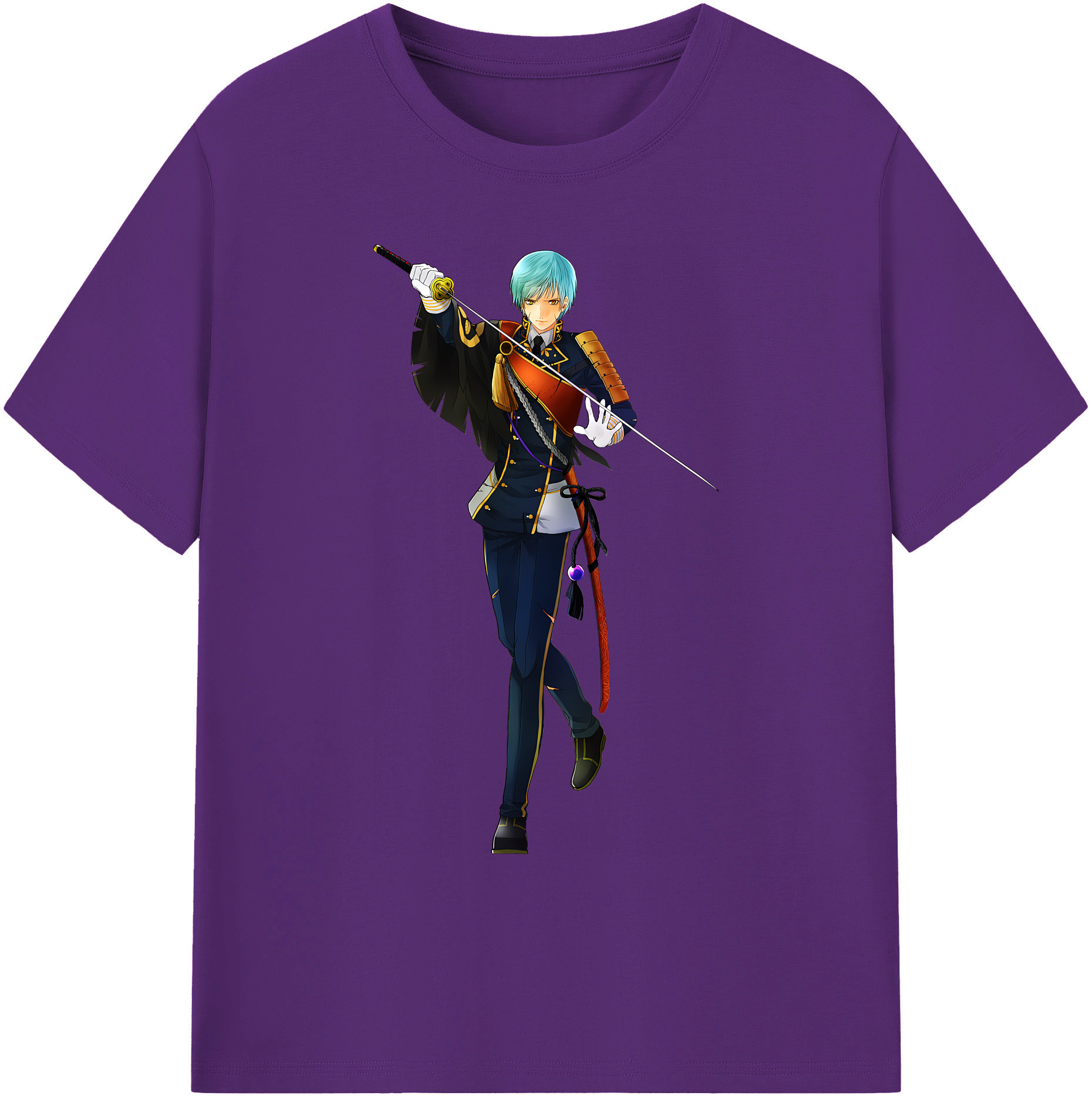 （画像用） 刀剣乱舞 Touken Ranbu 綿100％ メンズ半袖Tシャツ｜肌触りやわらか＆通気性