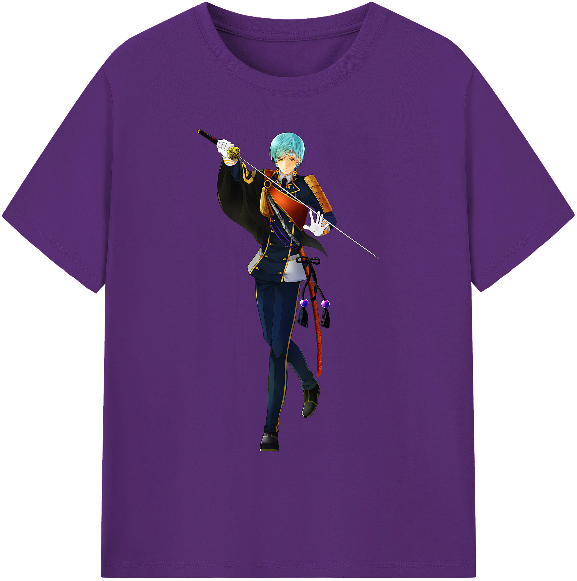 （画像用） 刀剣乱舞 Touken Ranbu 綿100％ メンズ半袖Tシャツ｜肌触りやわらか＆通気性
