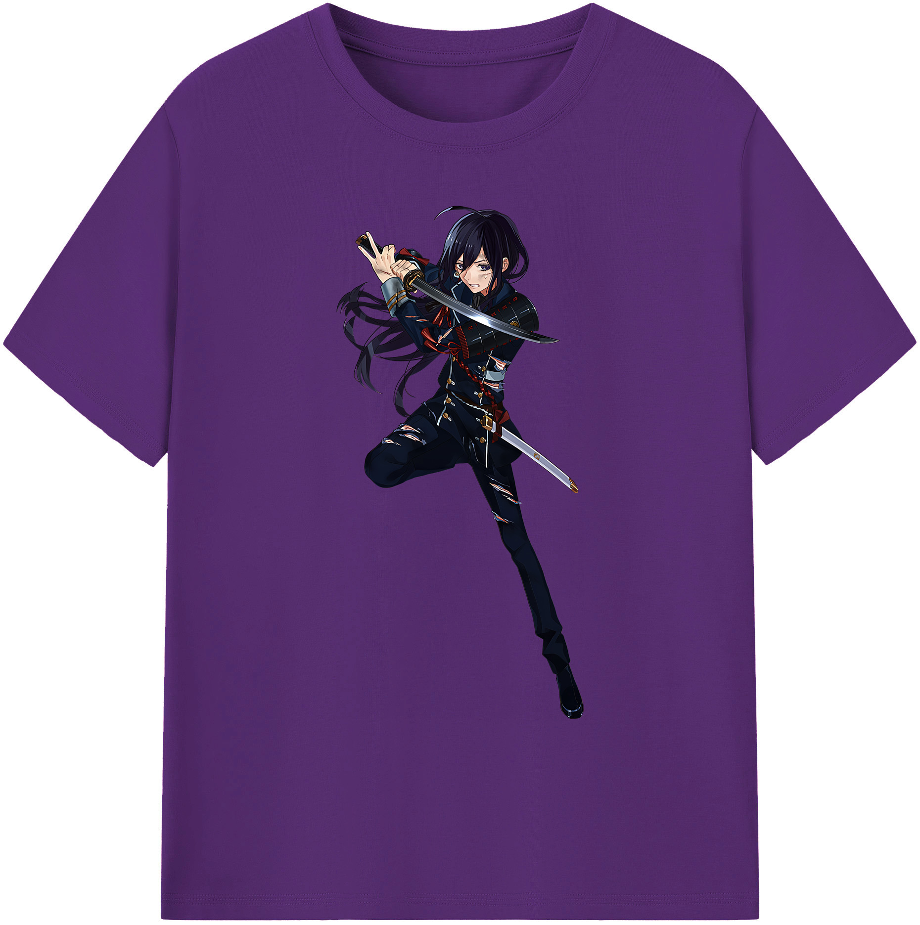 （画像用） 刀剣乱舞 Touken Ranbu 綿100％ メンズ半袖Tシャツ｜肌触りやわらか＆通気性
