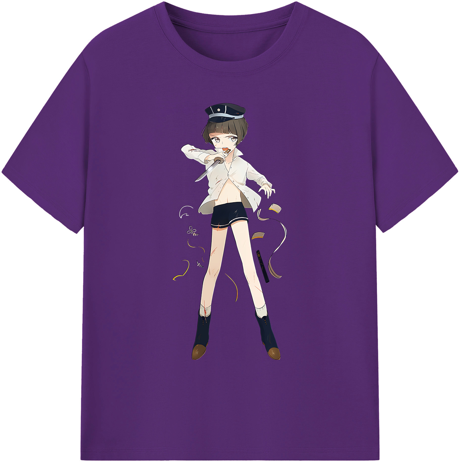 （画像用） 刀剣乱舞 Touken Ranbu 綿100％ メンズ半袖Tシャツ｜肌触りやわらか＆通気性
