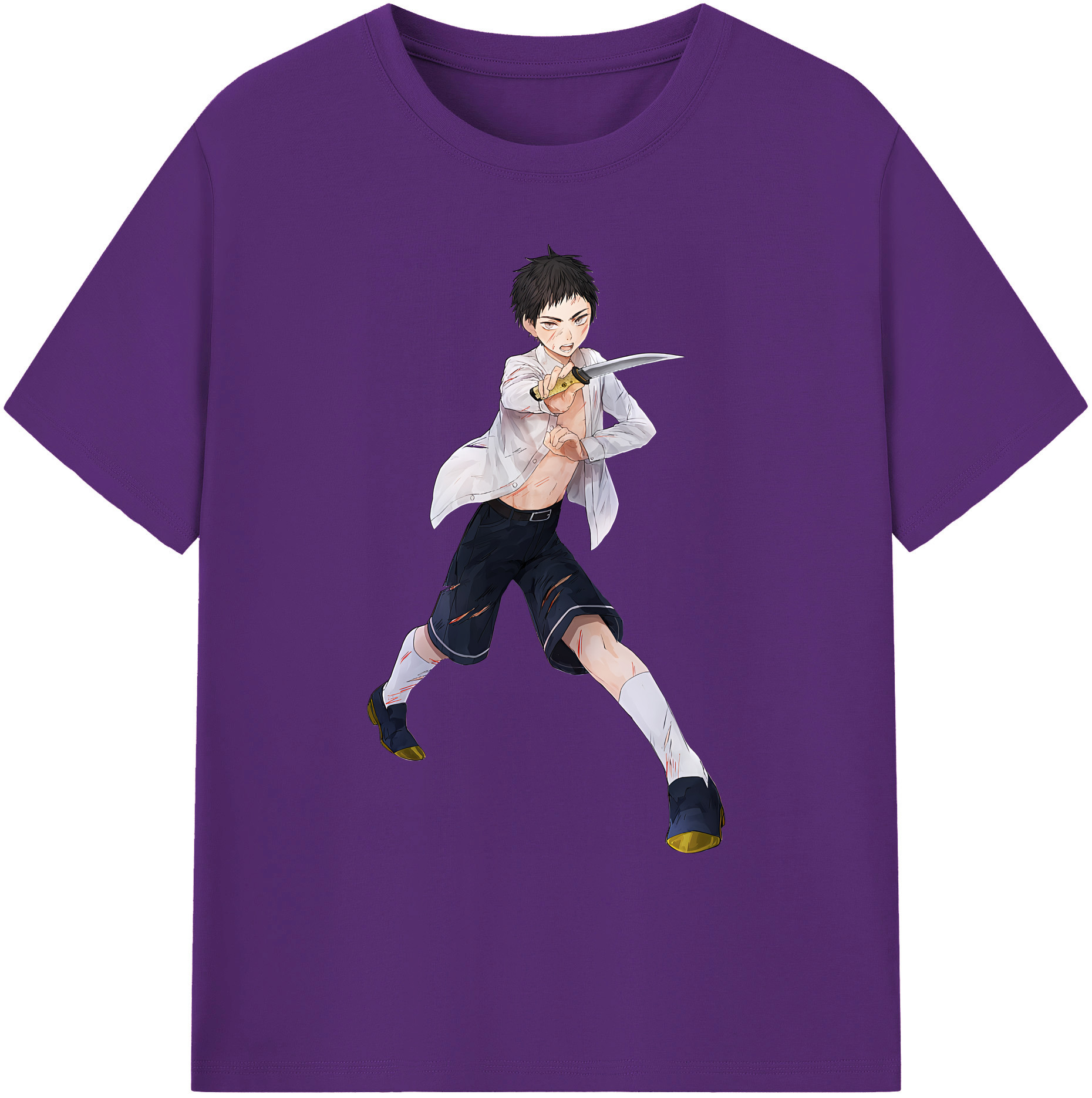 （画像用） 刀剣乱舞 Touken Ranbu 綿100％ メンズ半袖Tシャツ｜肌触りやわらか＆通気性