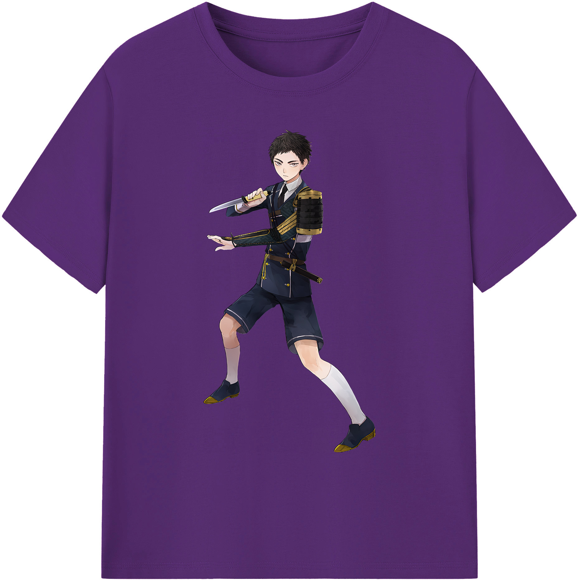 （画像用） 刀剣乱舞 Touken Ranbu 綿100％ メンズ半袖Tシャツ｜肌触りやわらか＆通気性