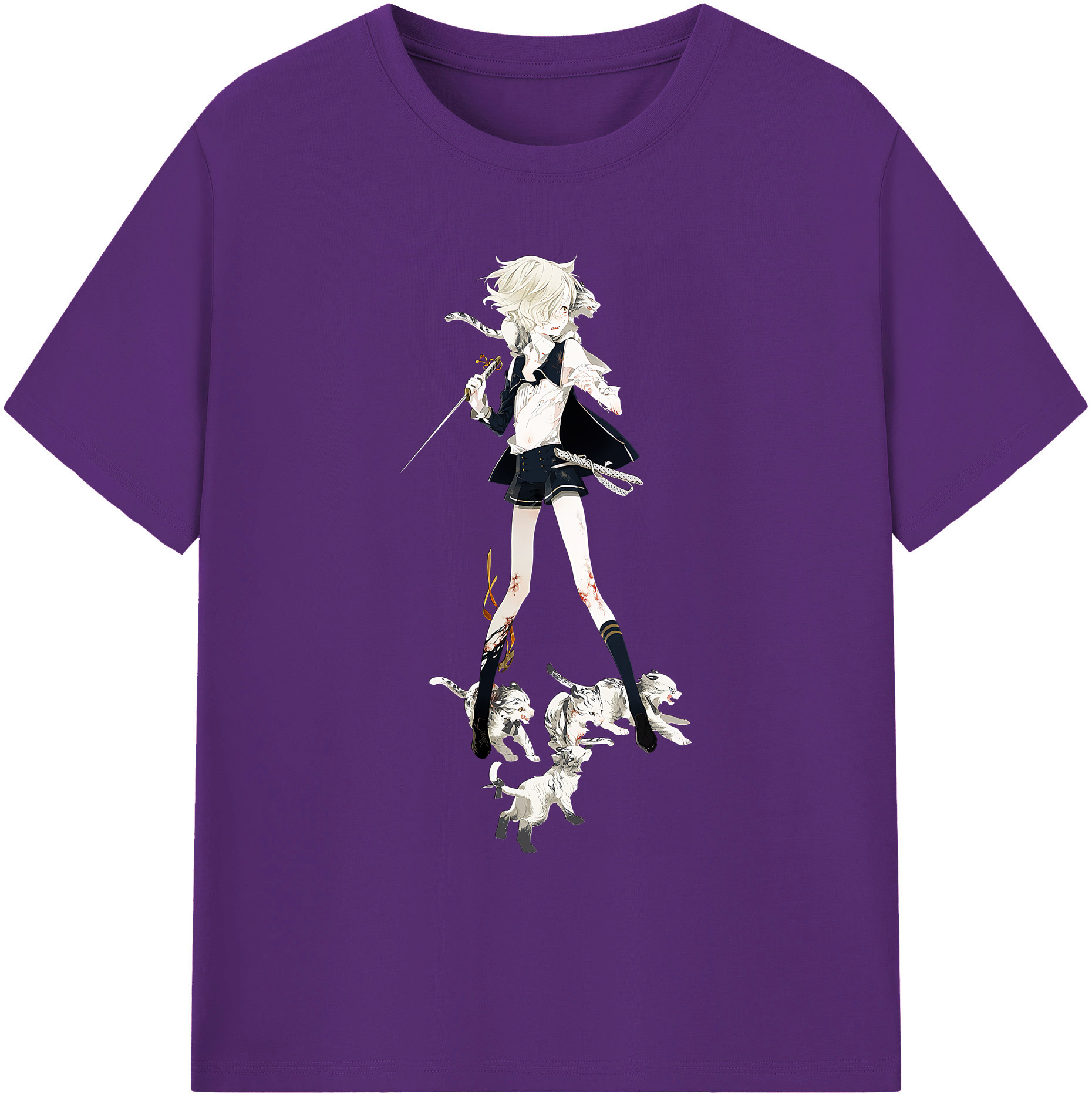 （画像用） 刀剣乱舞 Touken Ranbu 綿100％ メンズ半袖Tシャツ｜肌触りやわらか＆通気性