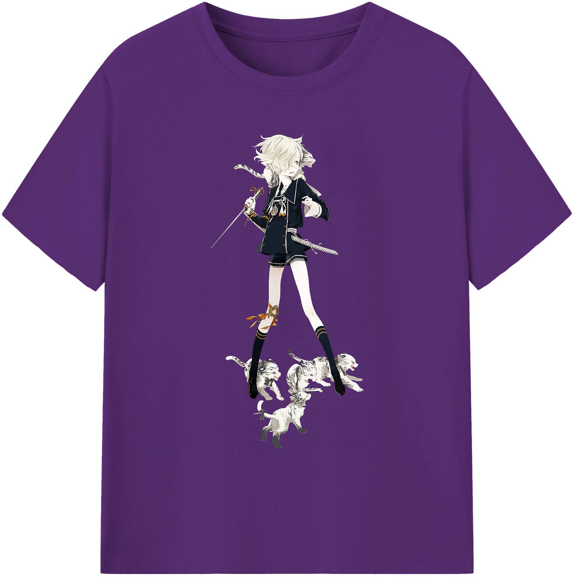 （画像用） 刀剣乱舞 Touken Ranbu 綿100％ メンズ半袖Tシャツ｜肌触りやわらか＆通気性