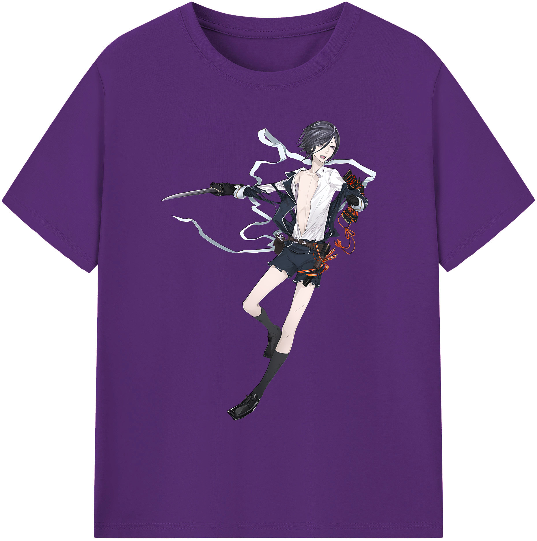 （画像用） 刀剣乱舞 Touken Ranbu 綿100％ メンズ半袖Tシャツ｜肌触りやわらか＆通気性