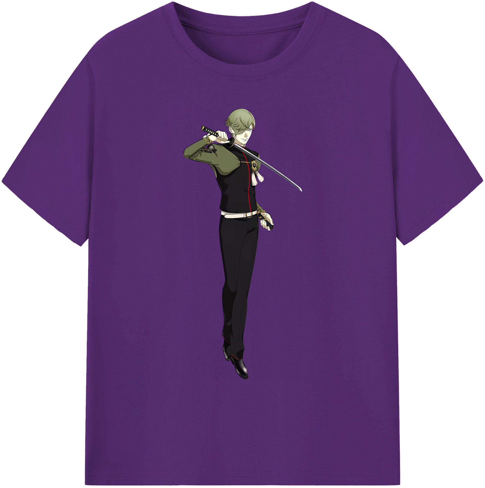 （画像用） 刀剣乱舞 Touken Ranbu 綿100％ メンズ半袖Tシャツ｜肌触りやわらか＆通気性