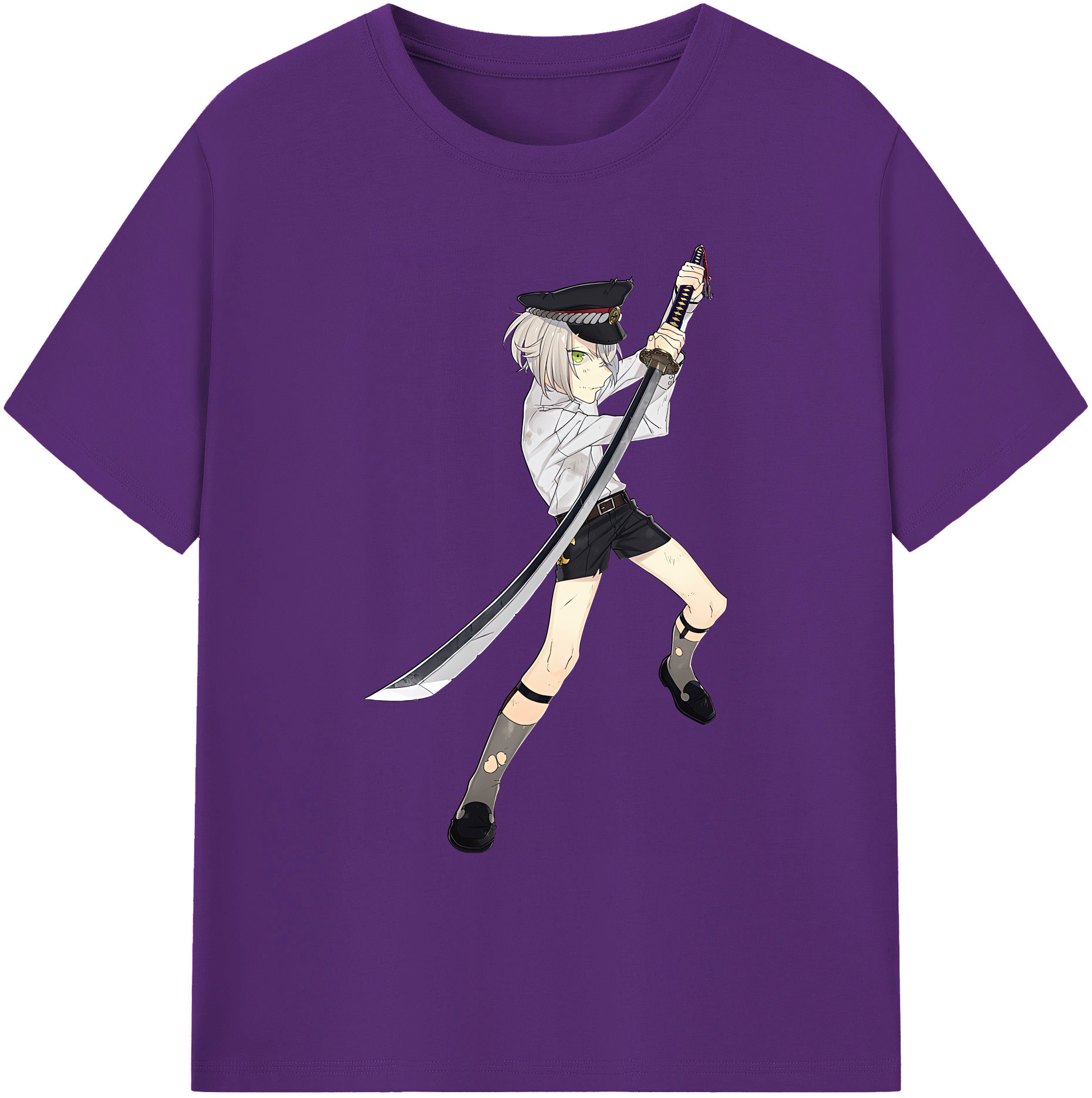 （画像用） 刀剣乱舞 Touken Ranbu 綿100％ メンズ半袖Tシャツ｜肌触りやわらか＆通気性