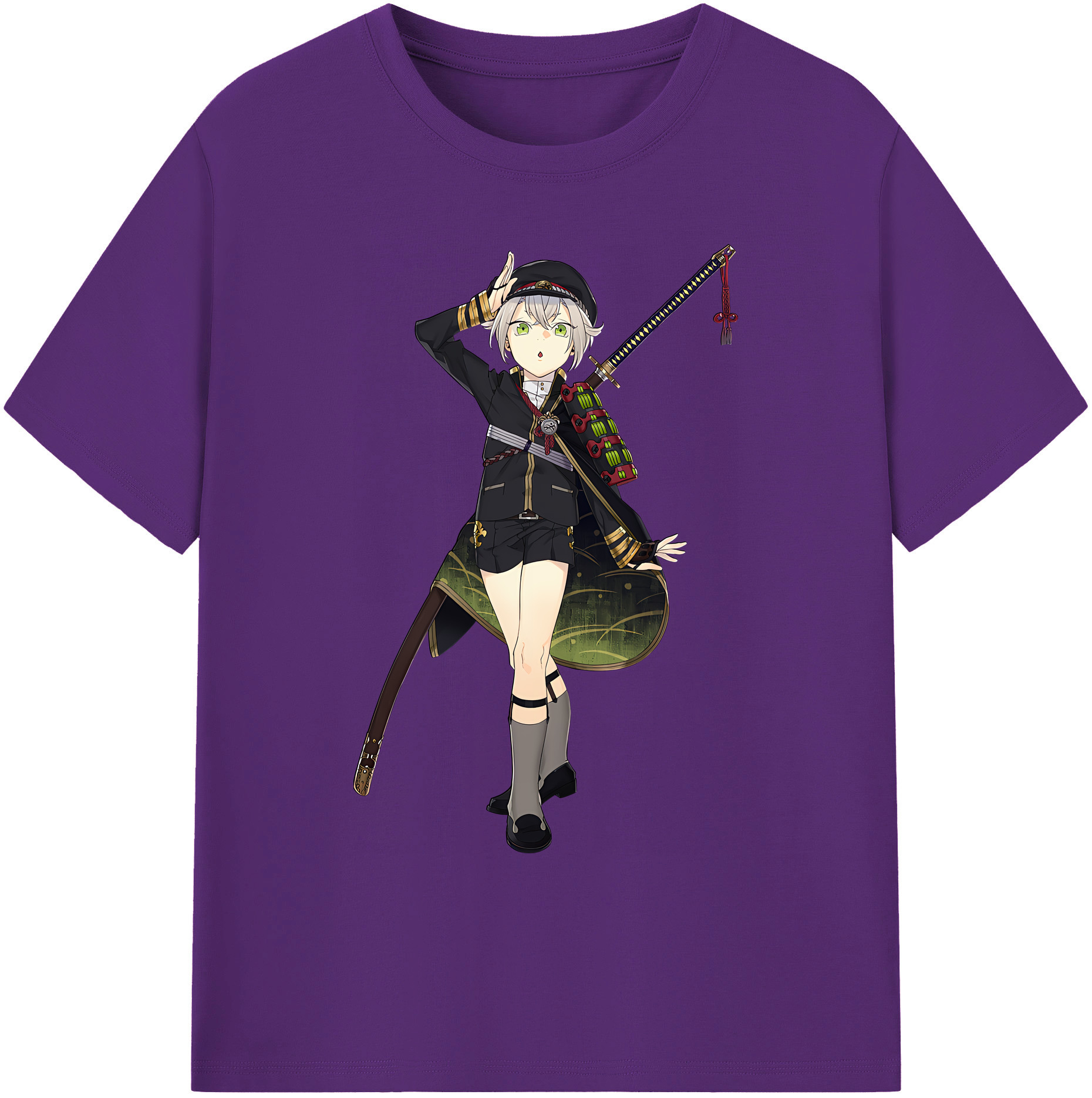 （画像用） 刀剣乱舞 Touken Ranbu 綿100％ メンズ半袖Tシャツ｜肌触りやわらか＆通気性