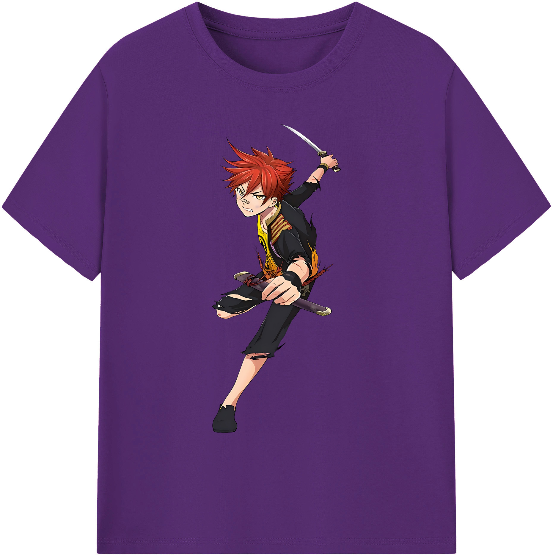 （画像用） 刀剣乱舞 Touken Ranbu 綿100％ メンズ半袖Tシャツ｜肌触りやわらか＆通気性