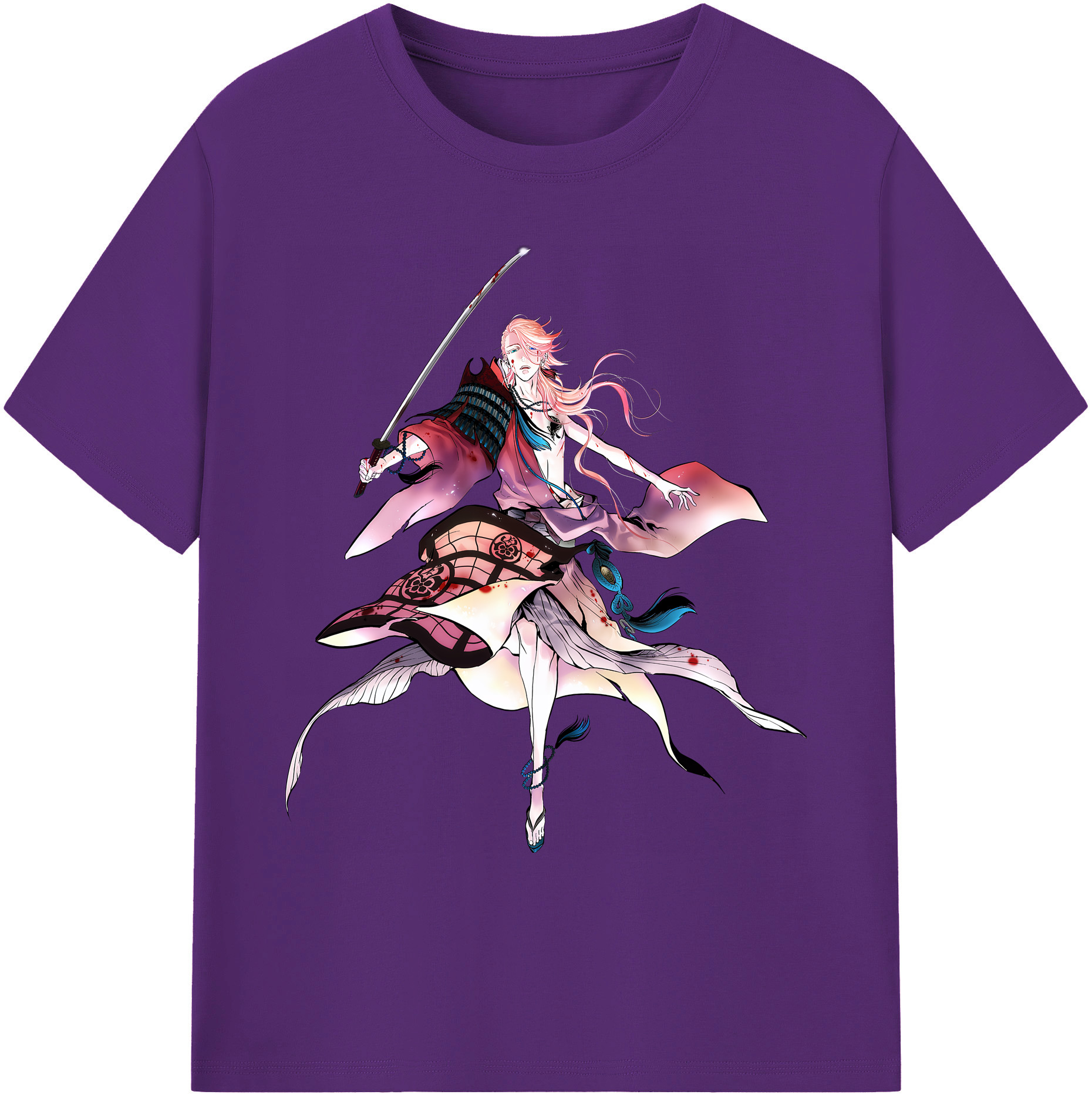 （画像用） 刀剣乱舞 Touken Ranbu 綿100％ メンズ半袖Tシャツ｜肌触りやわらか＆通気性