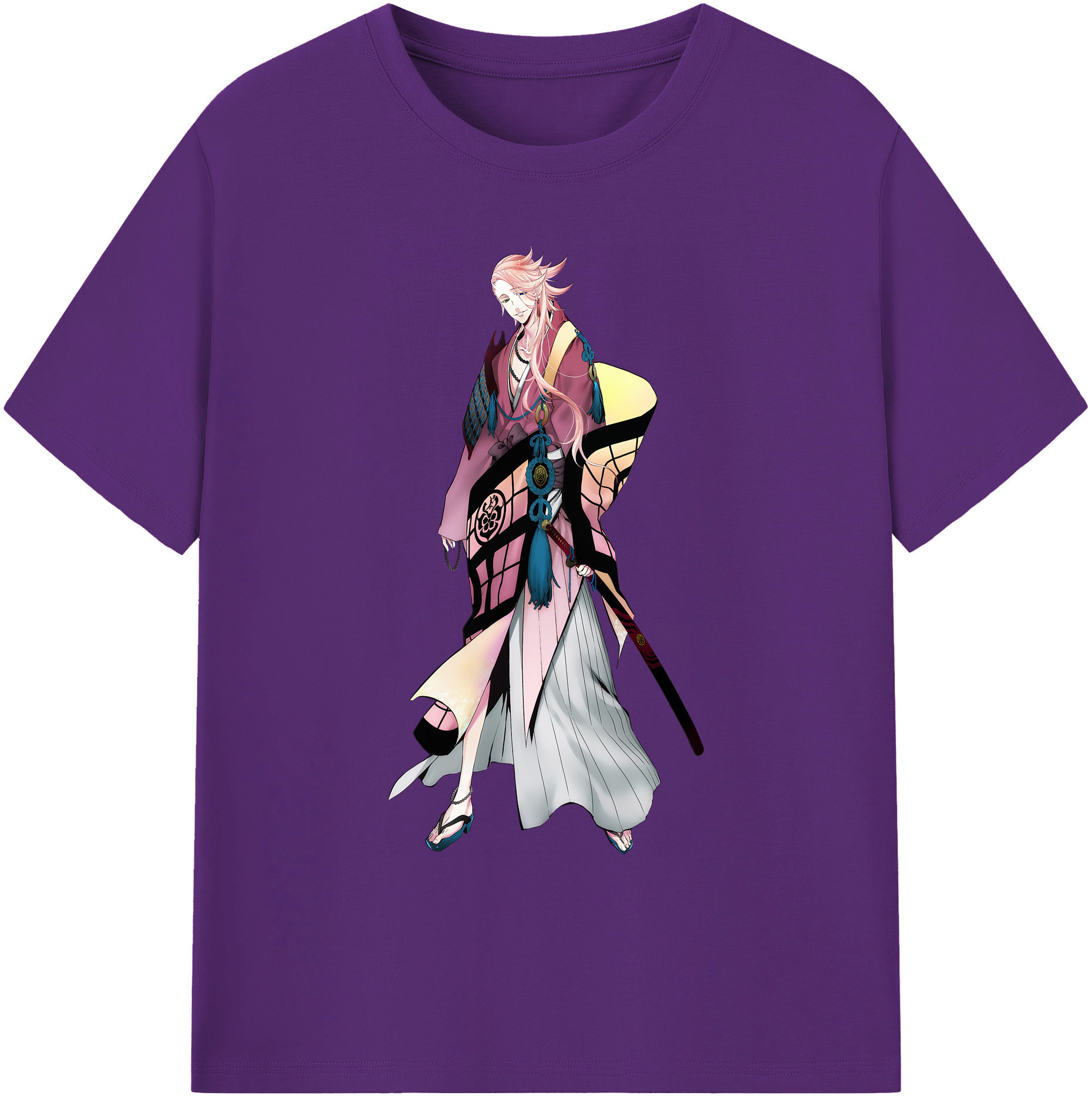 （画像用） 刀剣乱舞 Touken Ranbu 綿100％ メンズ半袖Tシャツ｜肌触りやわらか＆通気性