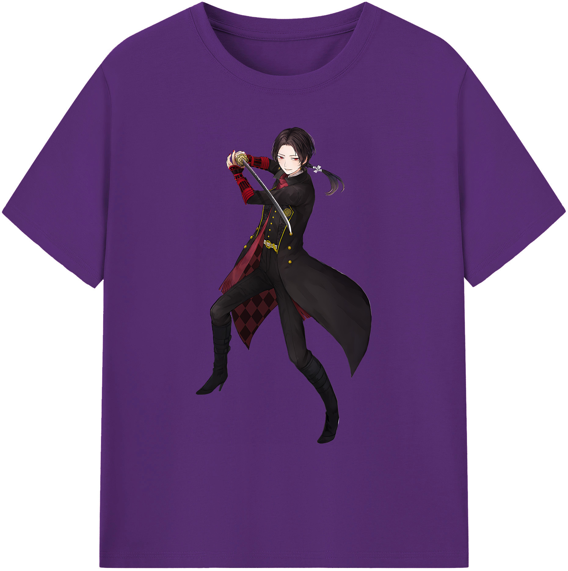 （画像用） 刀剣乱舞 Touken Ranbu 綿100％ メンズ半袖Tシャツ｜肌触りやわらか＆通気性
