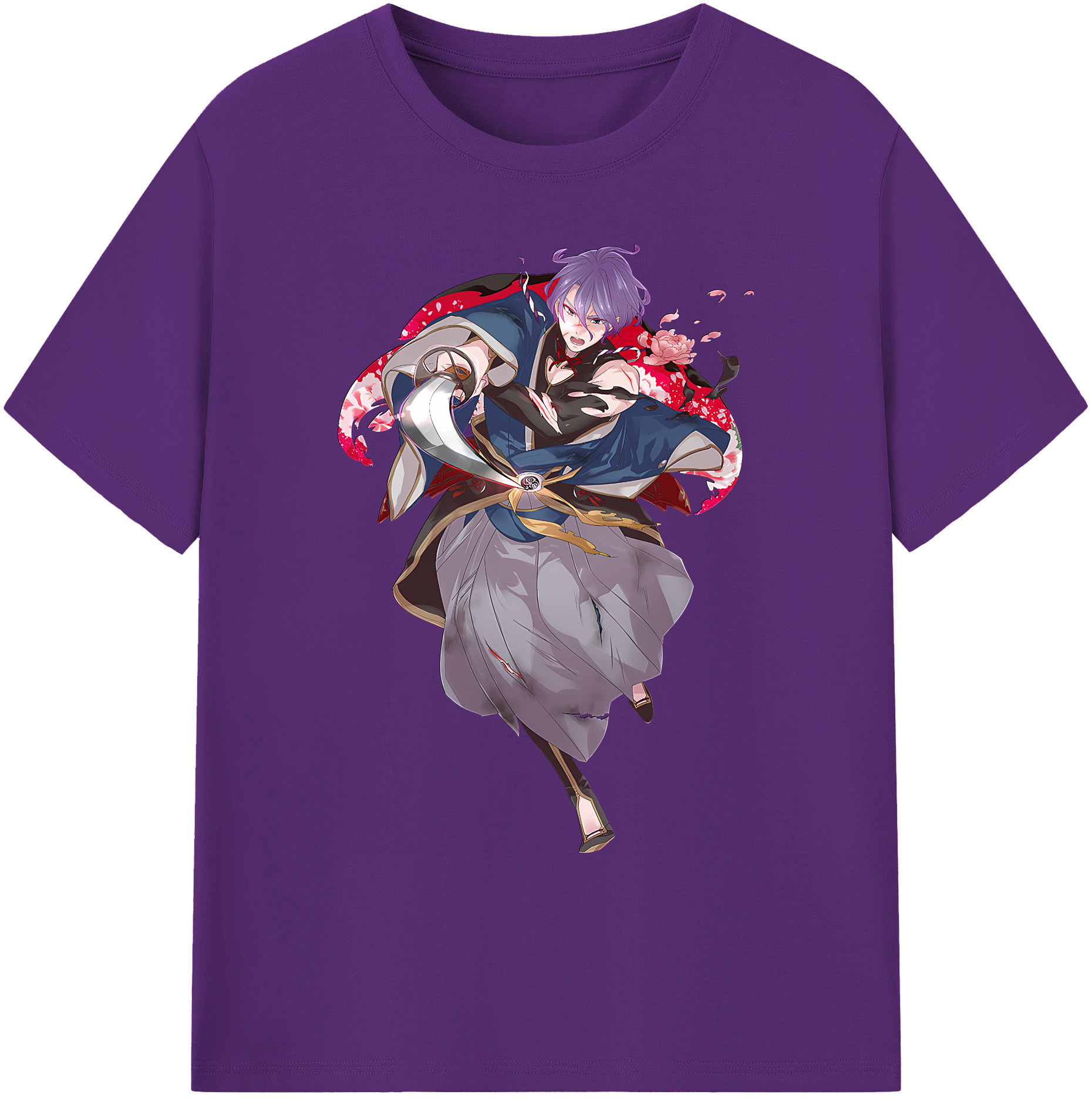 （画像用） 刀剣乱舞 Touken Ranbu 綿100％ メンズ半袖Tシャツ｜肌触りやわらか＆通気性