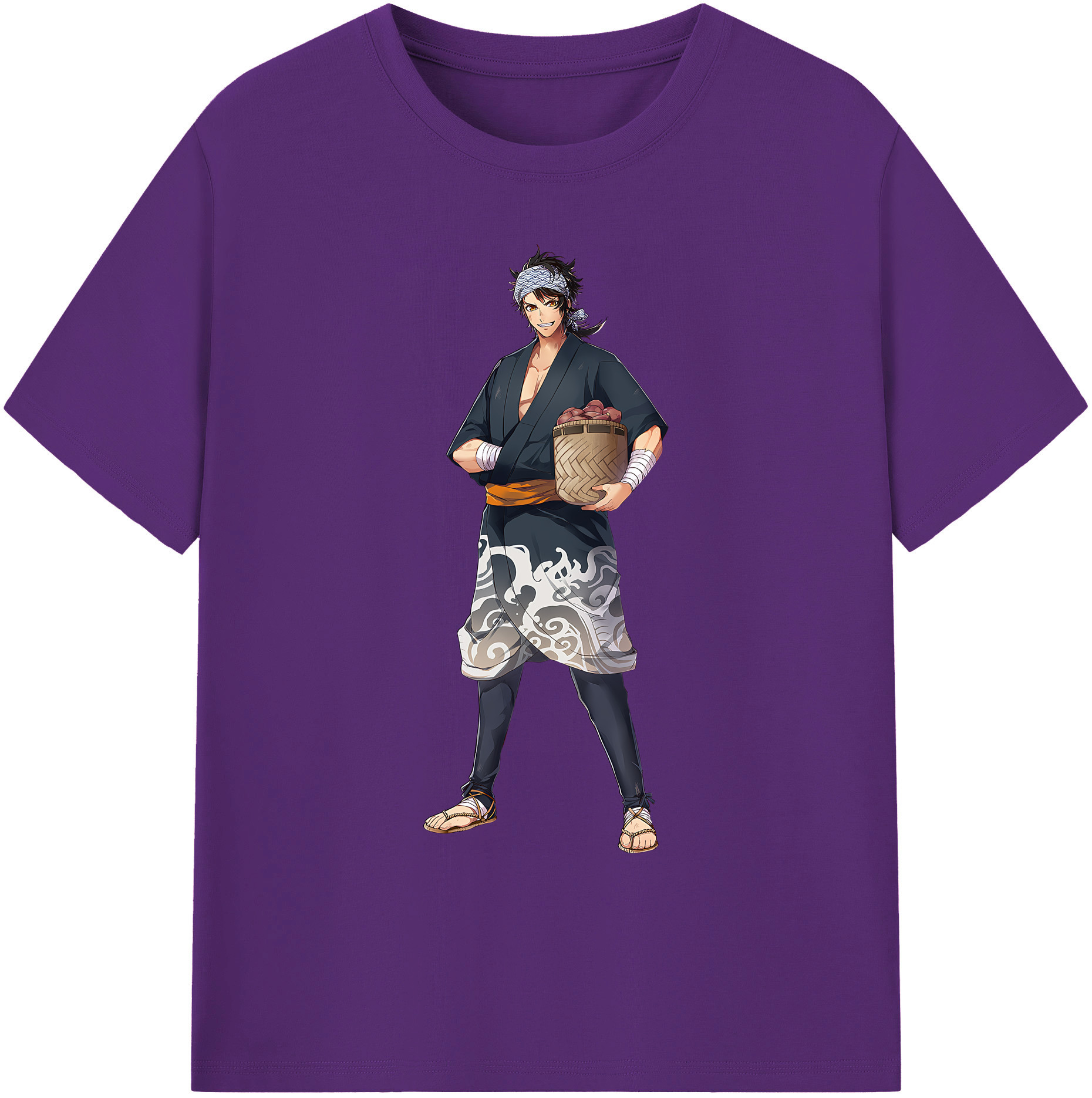 （画像用） 刀剣乱舞 Touken Ranbu 綿100％ メンズ半袖Tシャツ｜肌触りやわらか＆通気性