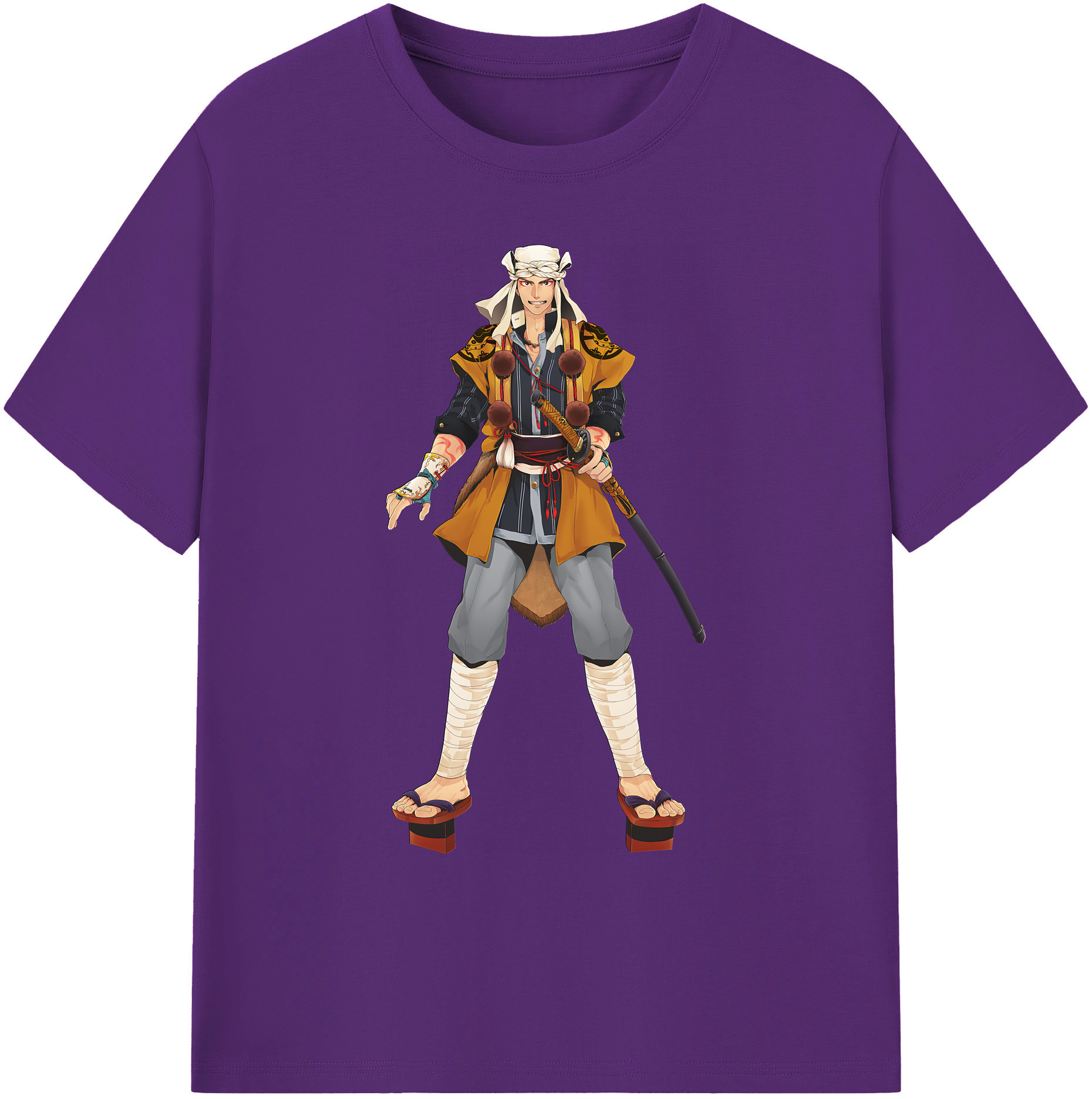 （画像用） 刀剣乱舞 Touken Ranbu 綿100％ メンズ半袖Tシャツ｜肌触りやわらか＆通気性