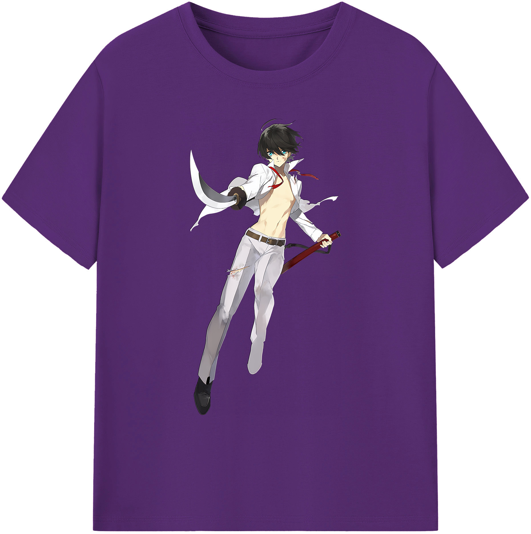 （画像用） 刀剣乱舞 Touken Ranbu 綿100％ メンズ半袖Tシャツ｜肌触りやわらか＆通気性