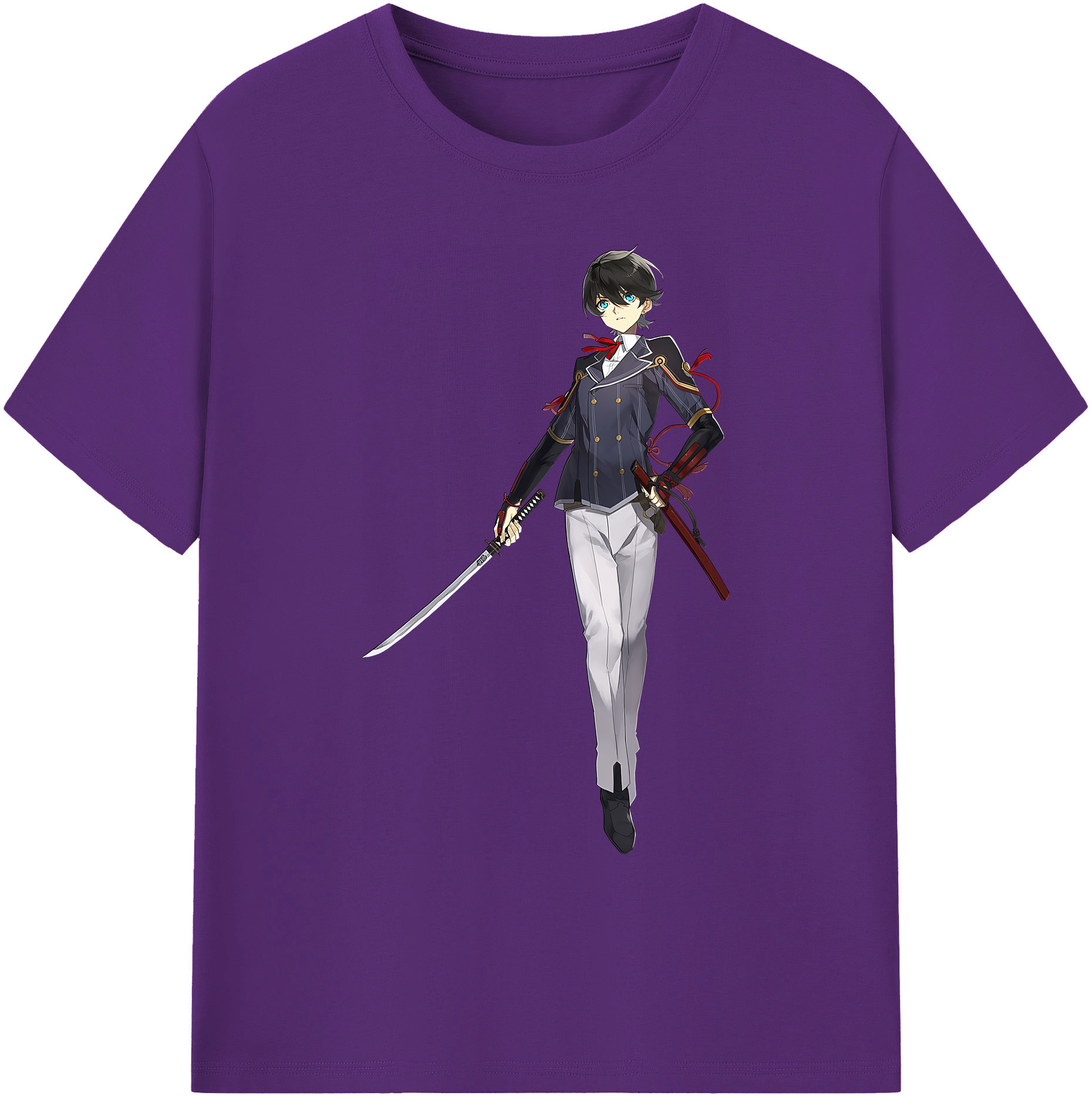（画像用） 刀剣乱舞 Touken Ranbu 綿100％ メンズ半袖Tシャツ｜肌触りやわらか＆通気性