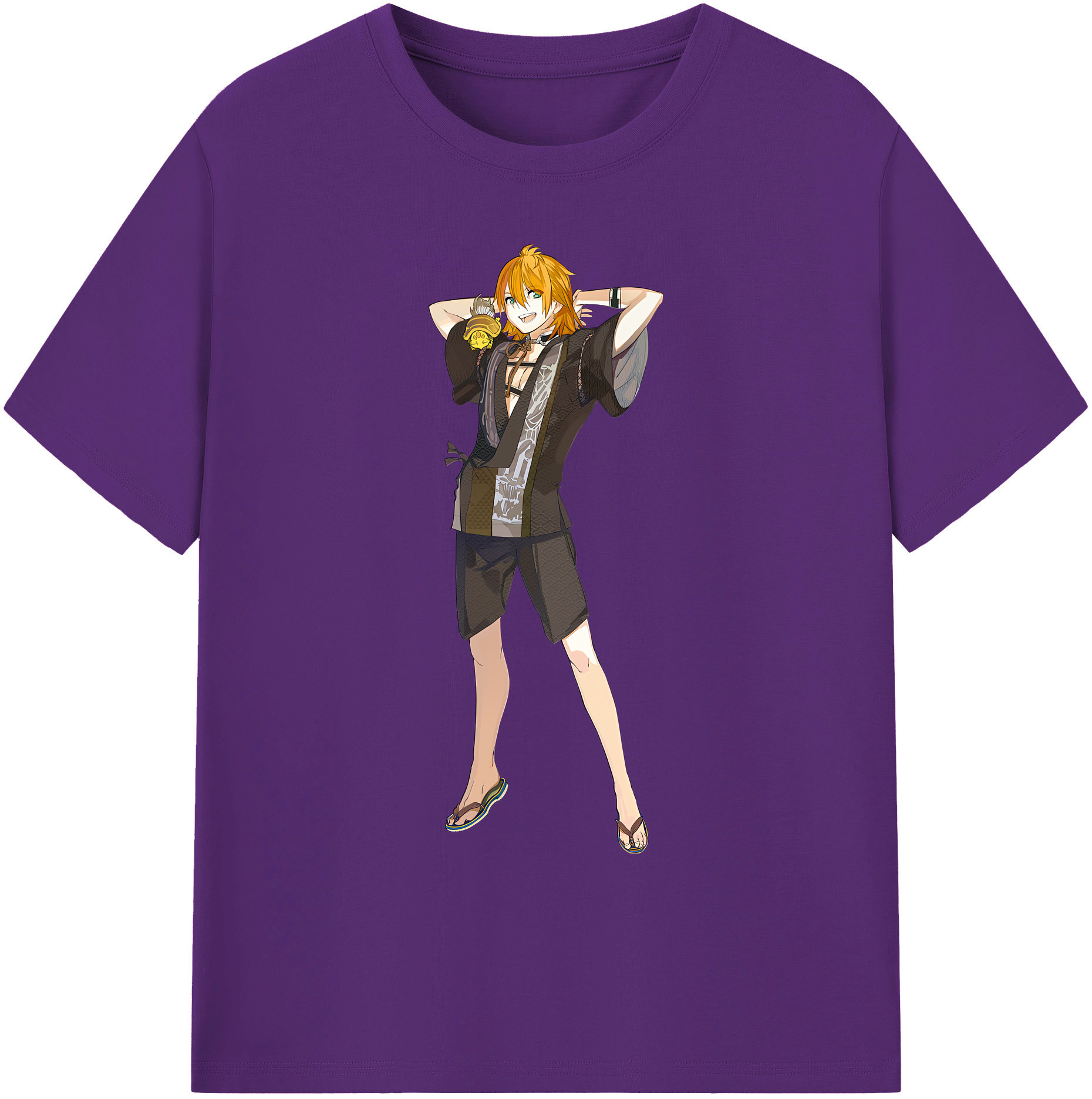 （画像用） 刀剣乱舞 Touken Ranbu 綿100％ メンズ半袖Tシャツ｜肌触りやわらか＆通気性