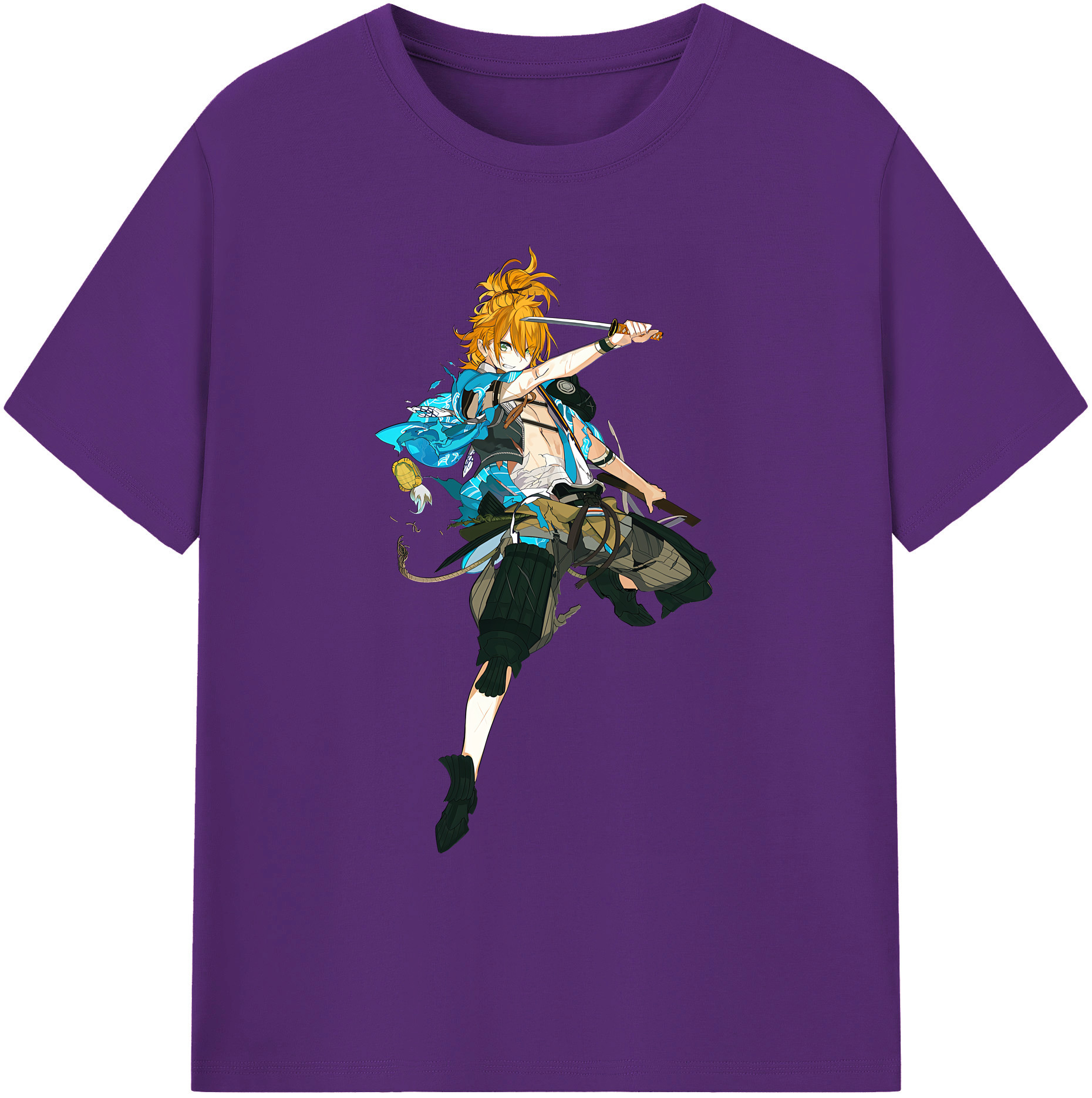 （画像用） 刀剣乱舞 Touken Ranbu 綿100％ メンズ半袖Tシャツ｜肌触りやわらか＆通気性