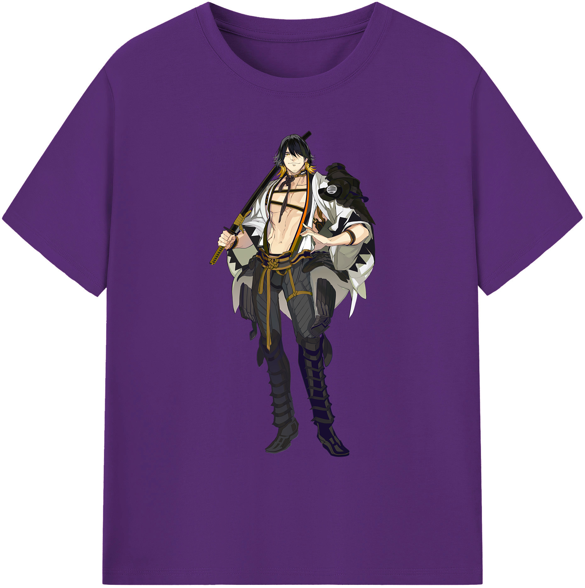 （画像用） 刀剣乱舞 Touken Ranbu 綿100％ メンズ半袖Tシャツ｜肌触りやわらか＆通気性