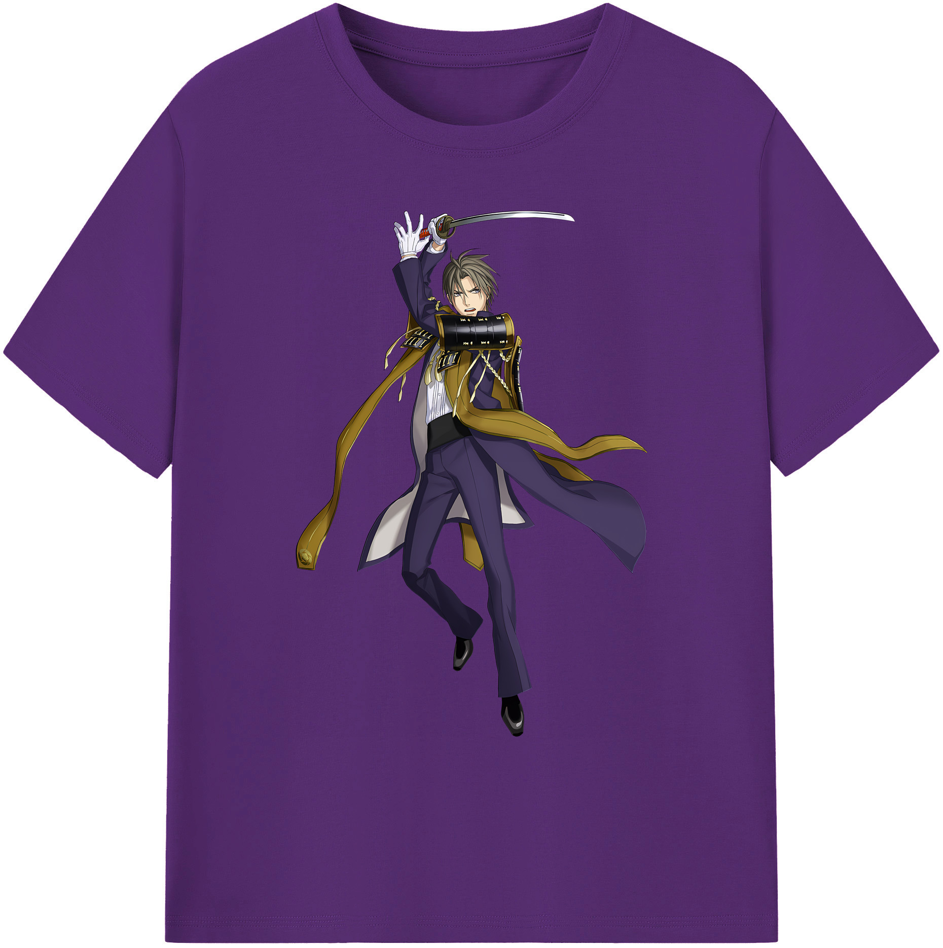 （画像用） 刀剣乱舞 Touken Ranbu 綿100％ メンズ半袖Tシャツ｜肌触りやわらか＆通気性