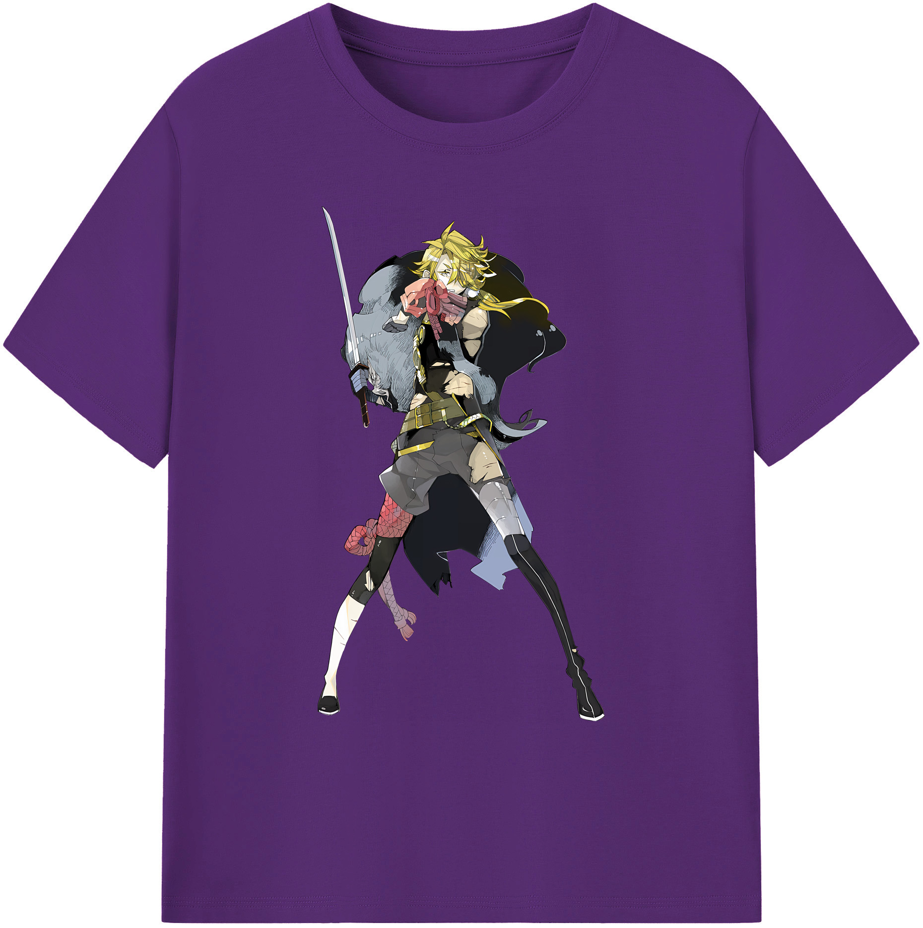 （画像用） 刀剣乱舞 Touken Ranbu 綿100％ メンズ半袖Tシャツ｜肌触りやわらか＆通気性